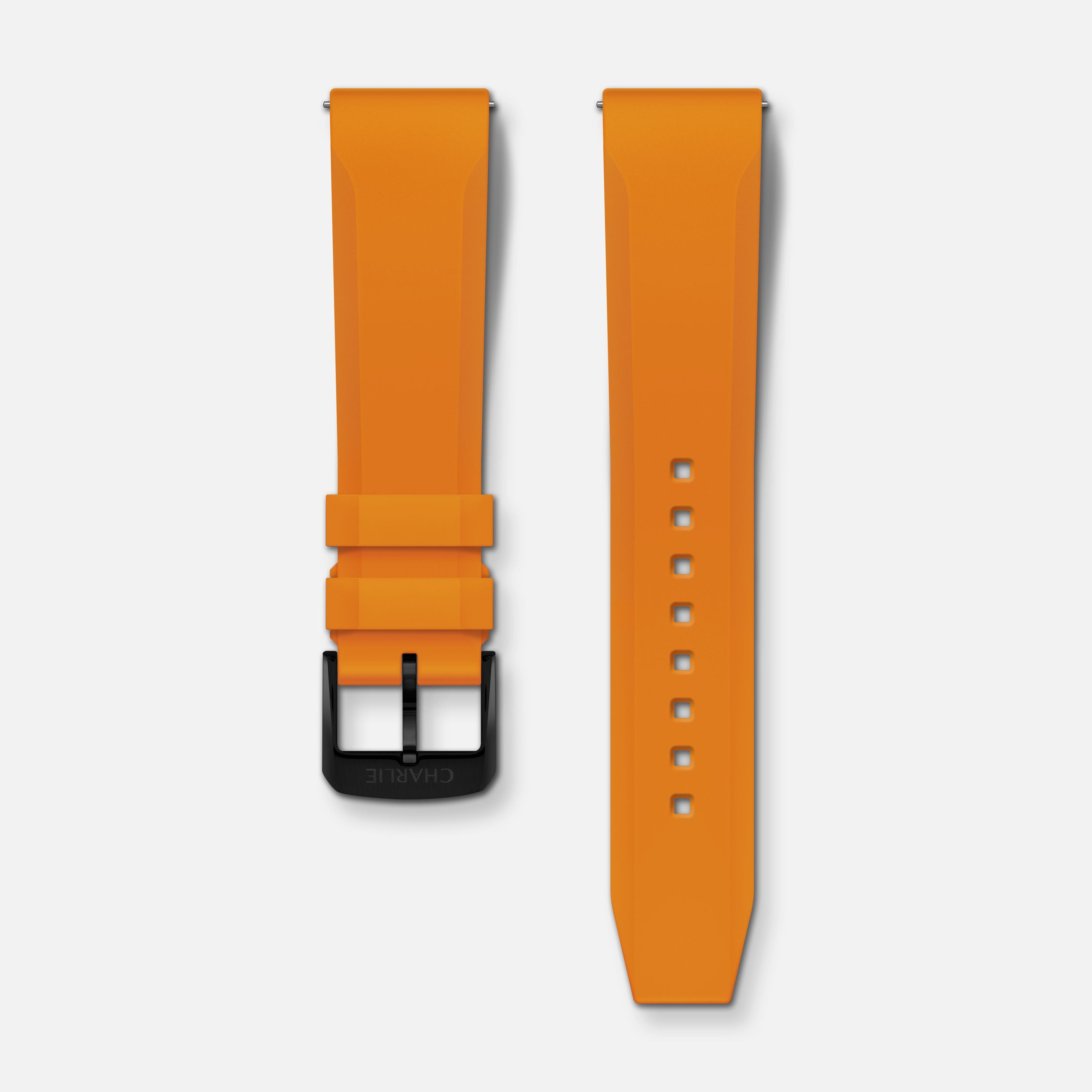 charlie-paris-bracelet-caoutchouc-nbr-20mm-orange image 5
