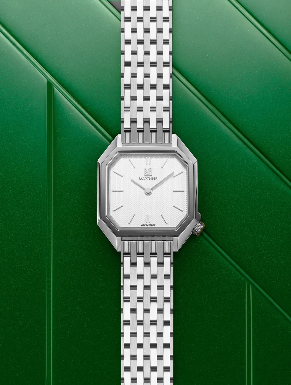 march-la-b-milady-mansart-chevrons-blanc-montre-femme-28-mm image 1