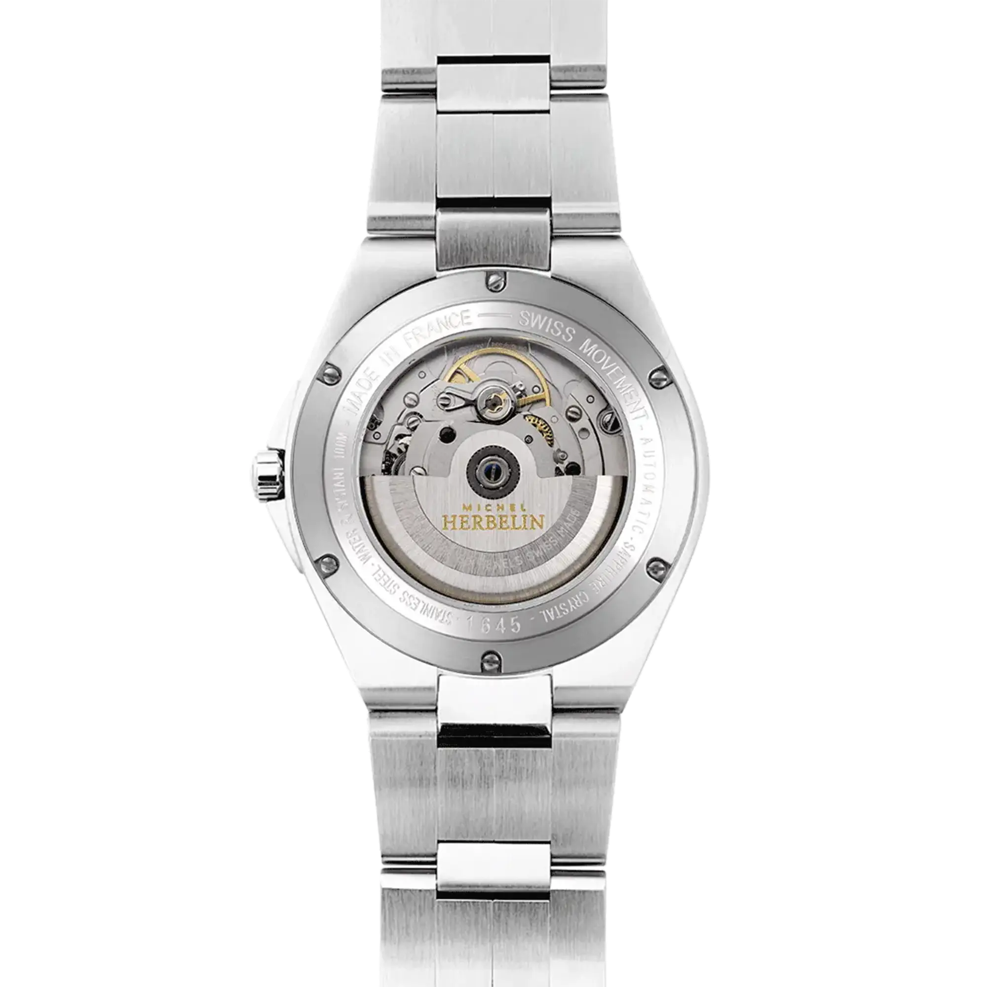 herbelin-cap-camarat-automatique-date-montre-homme-acier-vert image 4