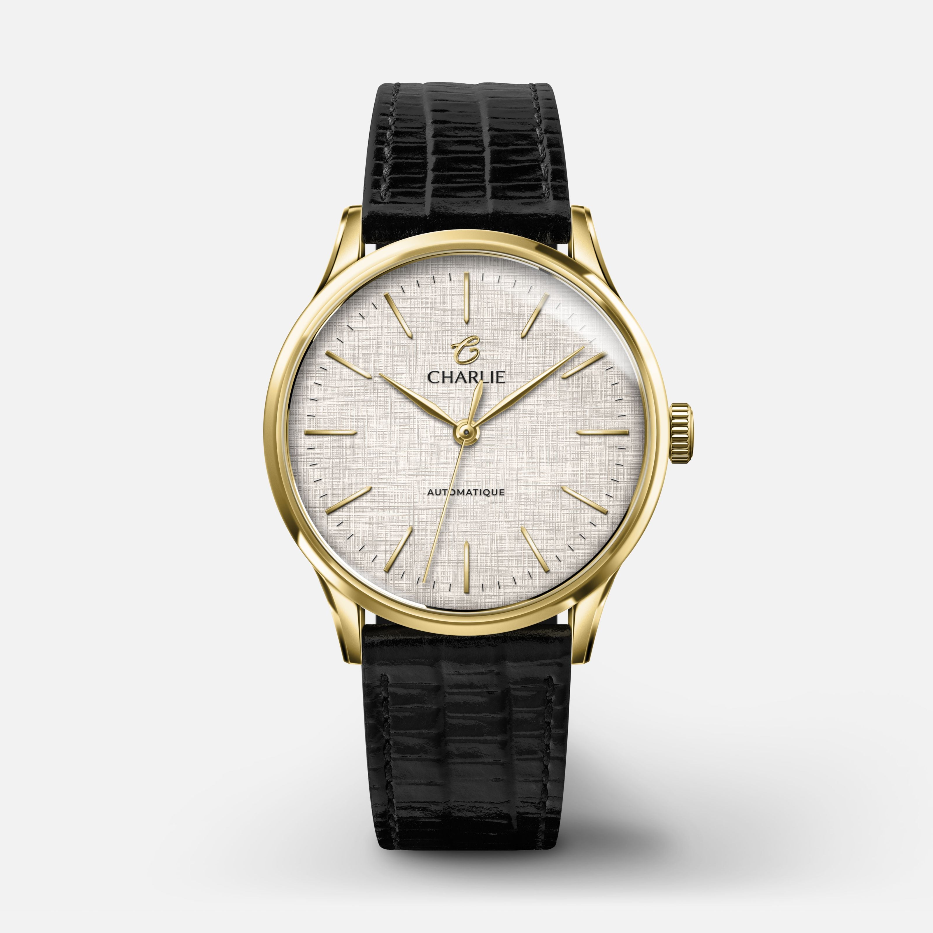 charlie-paris-initial-lino-montre-automatique-dor-jaune-cadran-lin-35-mm image 1