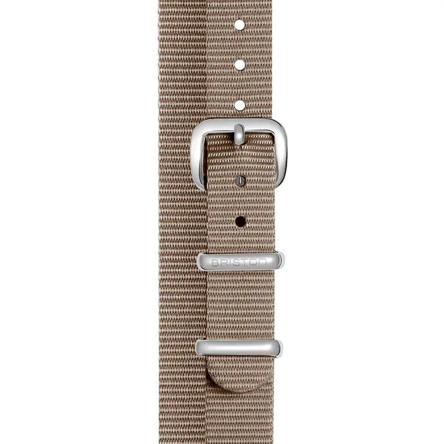 briston-clubmaster-lady-bracelet-type-nato-12-mm-taupe image 1