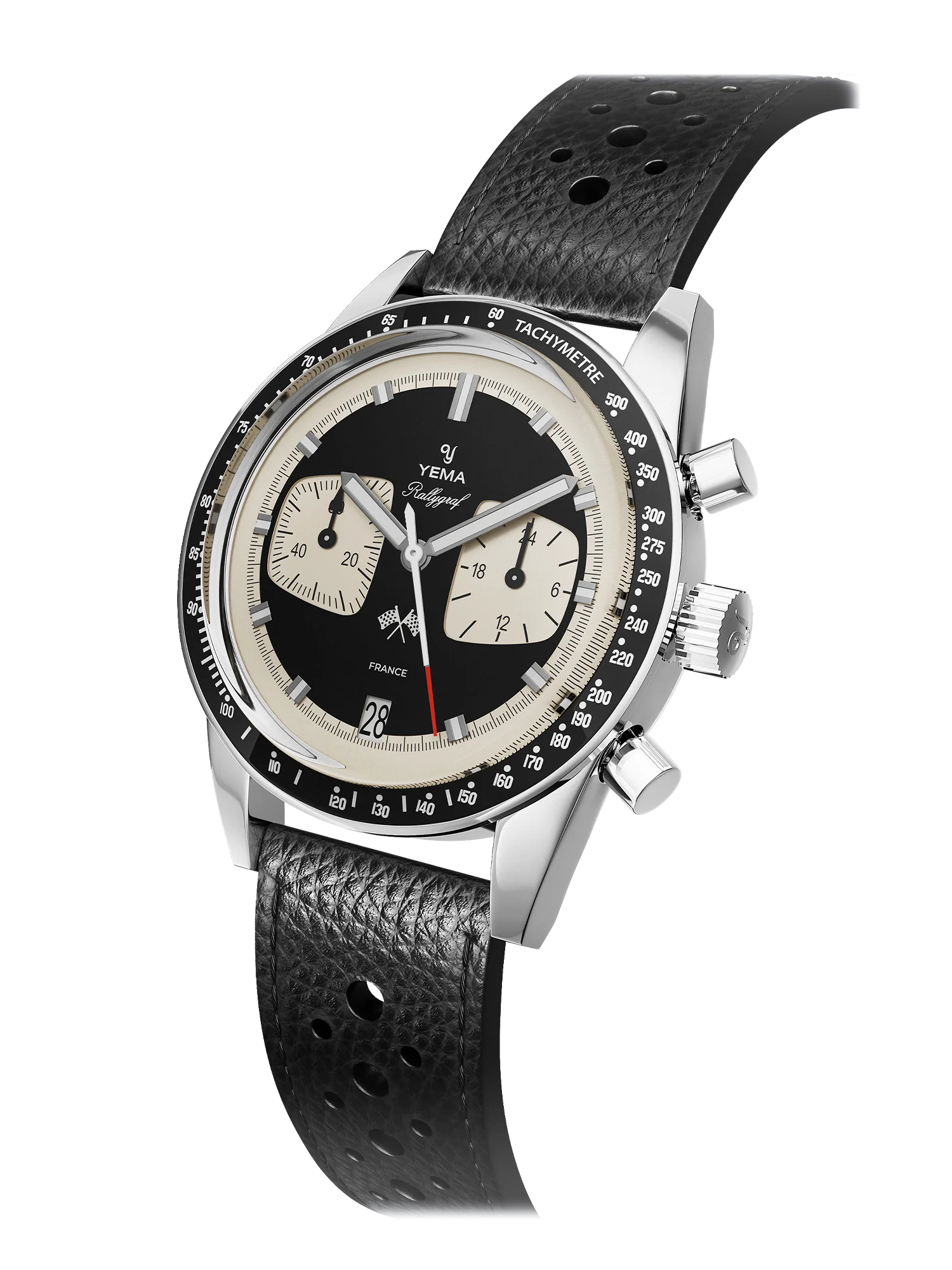 yema-rallygraf-meca-quartz-reverse-panda-chronographe image 2