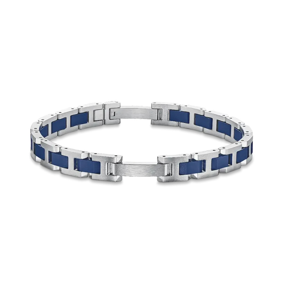 herbelin-bracelet-cap-camarat-homme-acier-c-ramique-bleue image 1