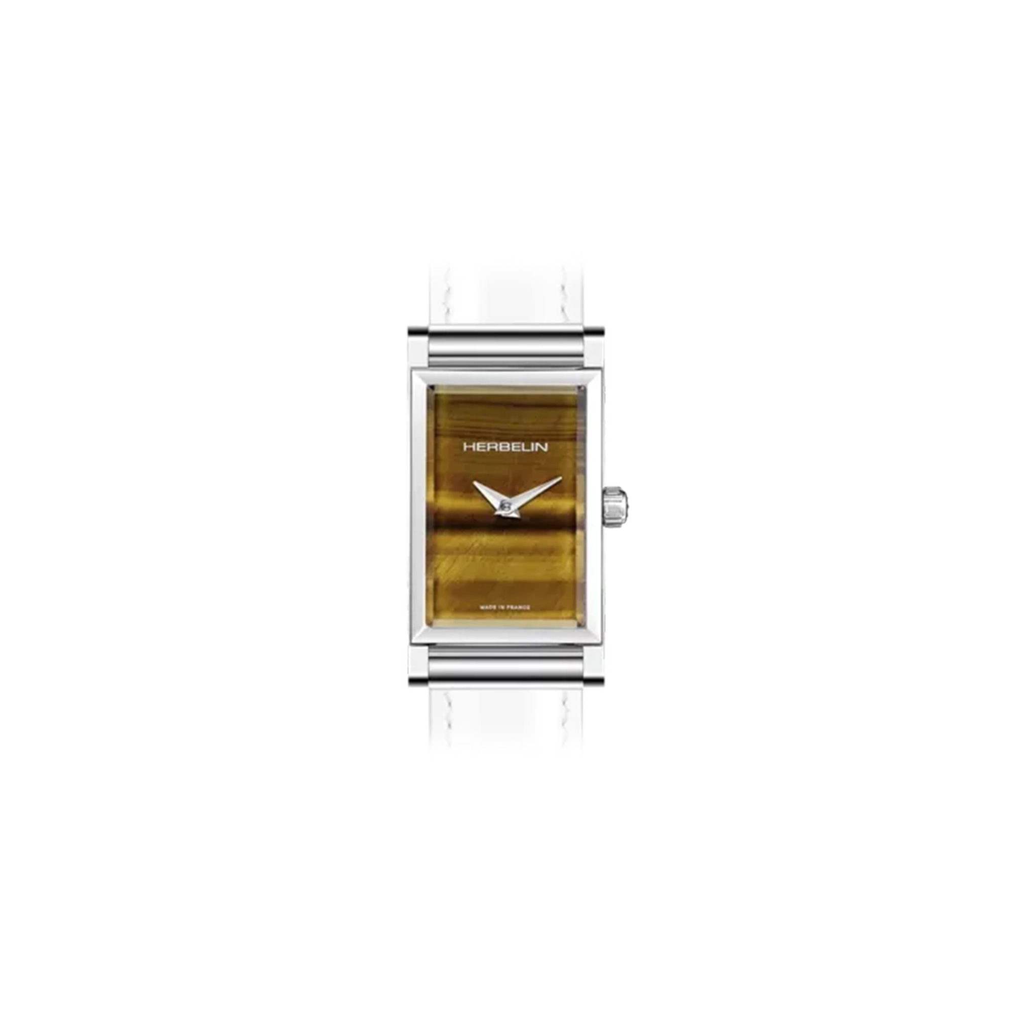 herbelin-antar-s-bo-tier-rectangle-il-de-tigre-acier-316l image 2