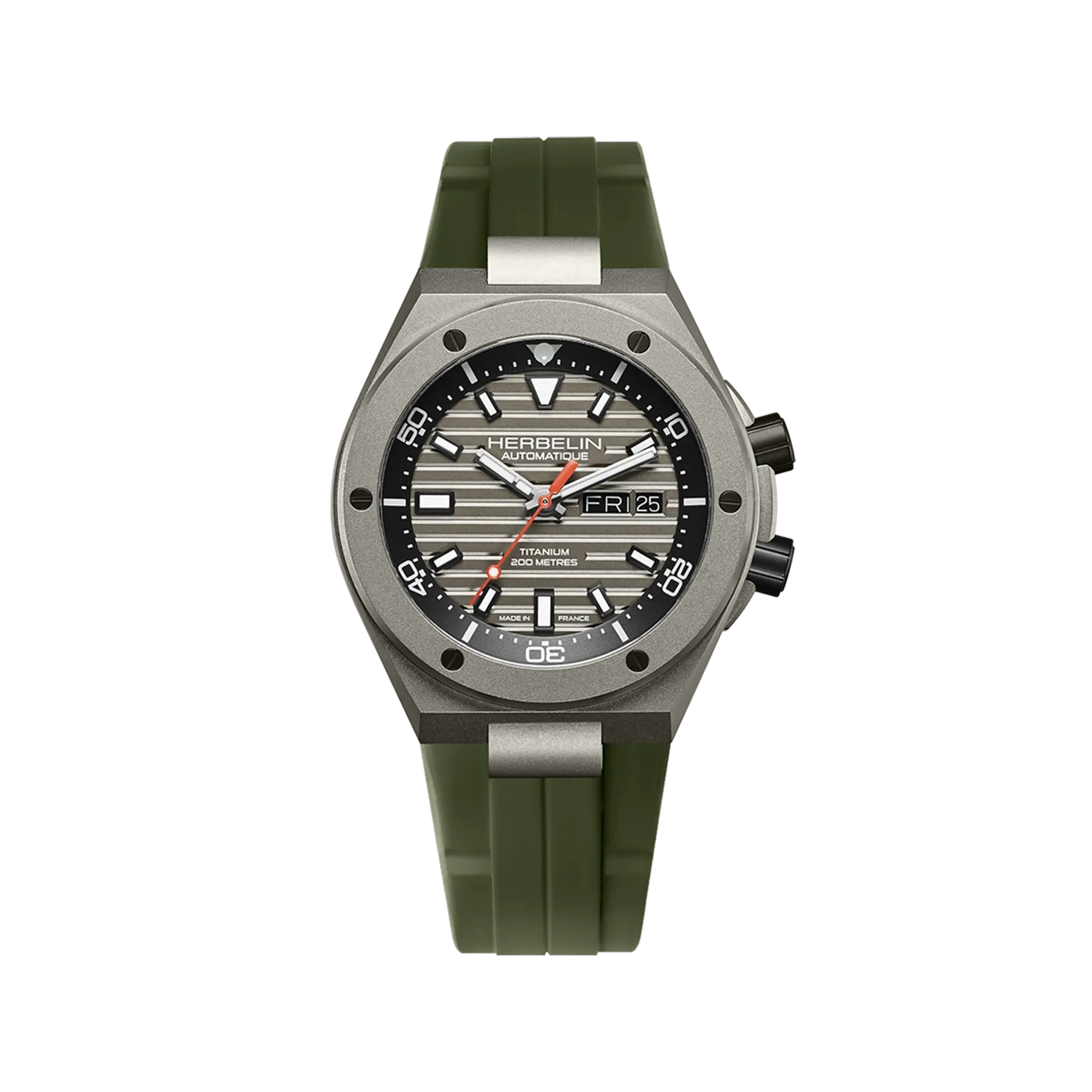 herbelin-cap-camarat-automatique-titane-diver-42-mm-kaki image 1