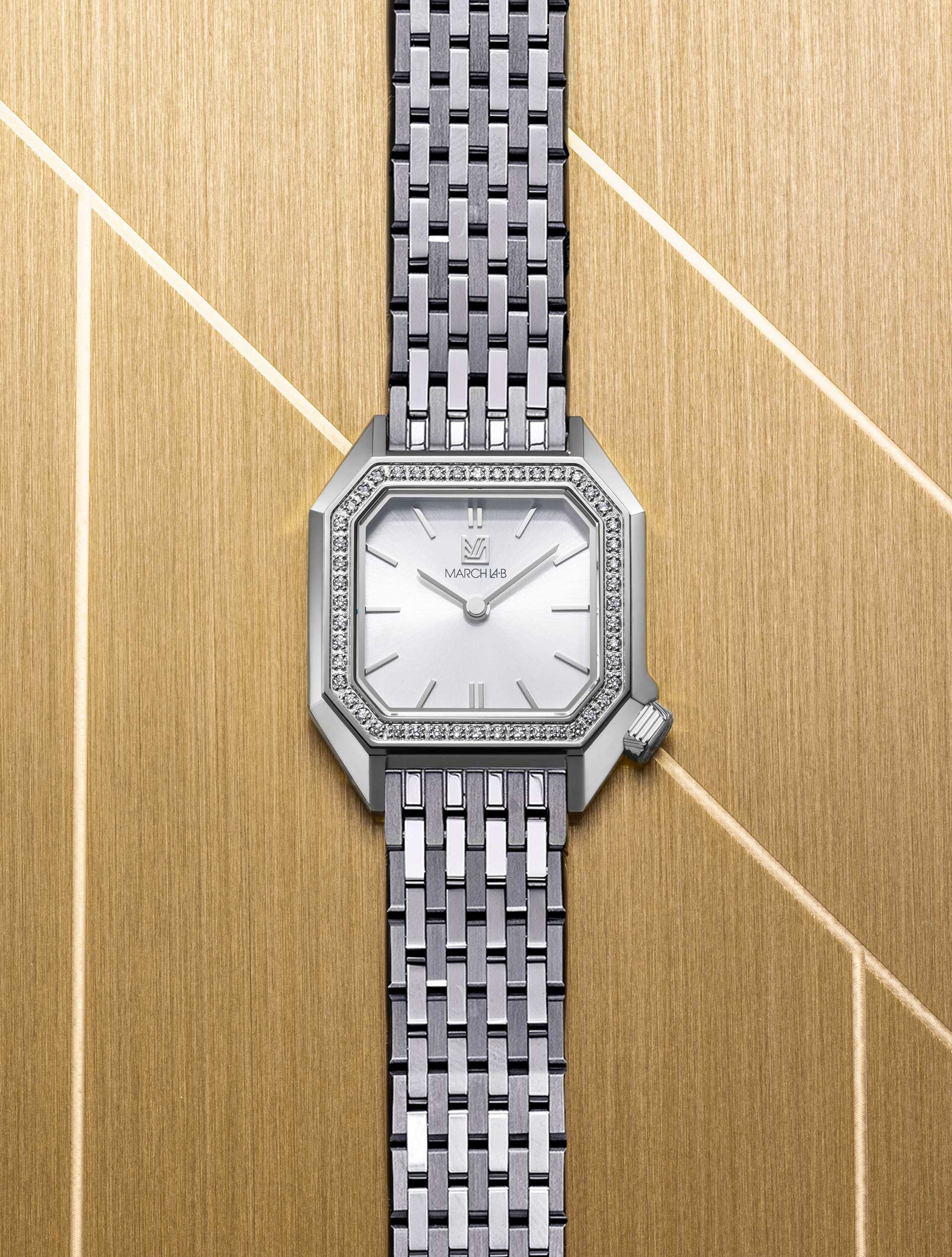march-la-b-lady-mansart-diamants-acier-montre-femme-26-mm image 3