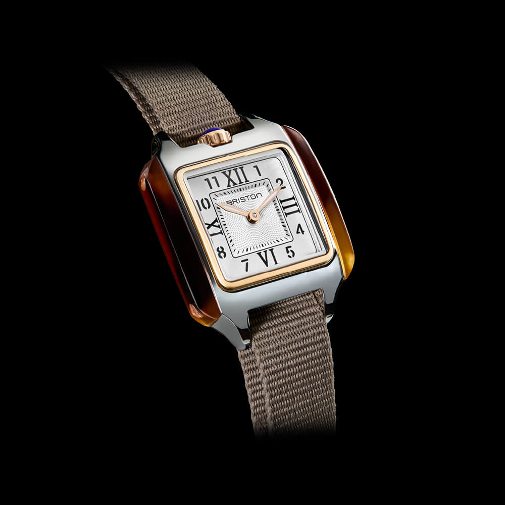 briston-streamliner-kennedy-petite-25mm-gold-blanc-femme image 2