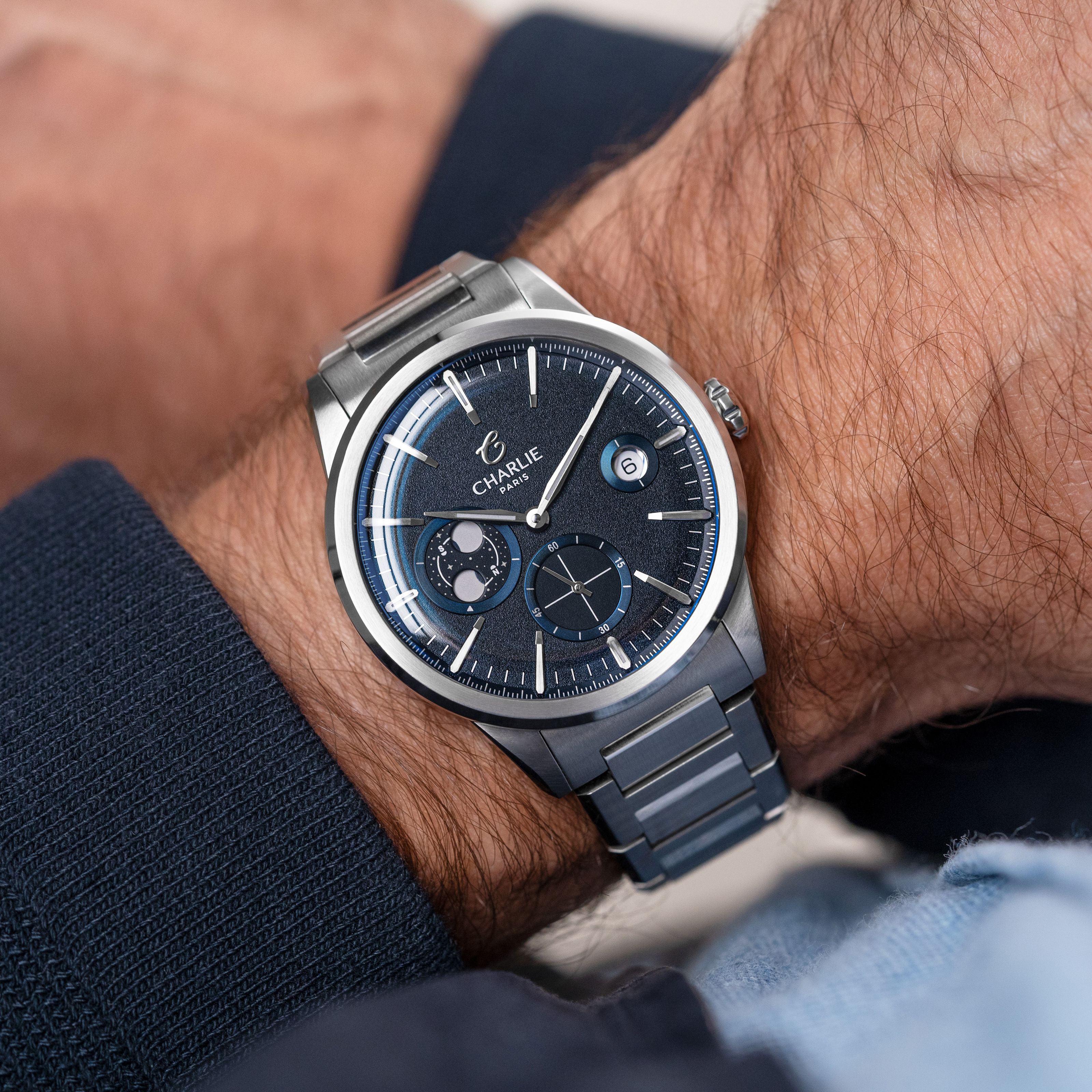 charlie-paris-alliance-phase-de-lune-bleu-montre-automatique-39mm-soprod-c105 image 8