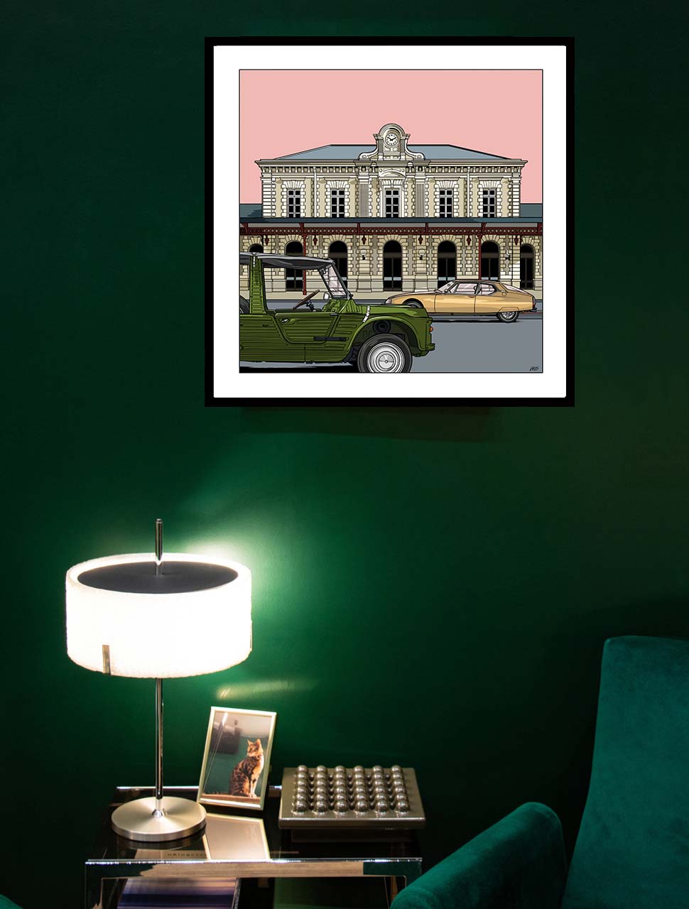 march-la-b-illustration-lvus-l-a-btz-gare-affiche-dition-belza image 2