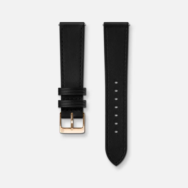 charlie-paris-bracelet-cuir-noir-18mm-coutures-crues image 1