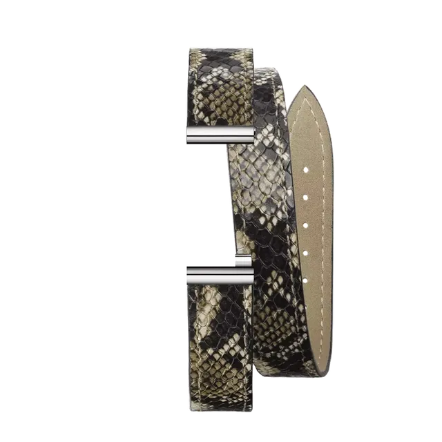 herbelin-antar-s-bracelet-double-tour-cuir-motif-python image 1