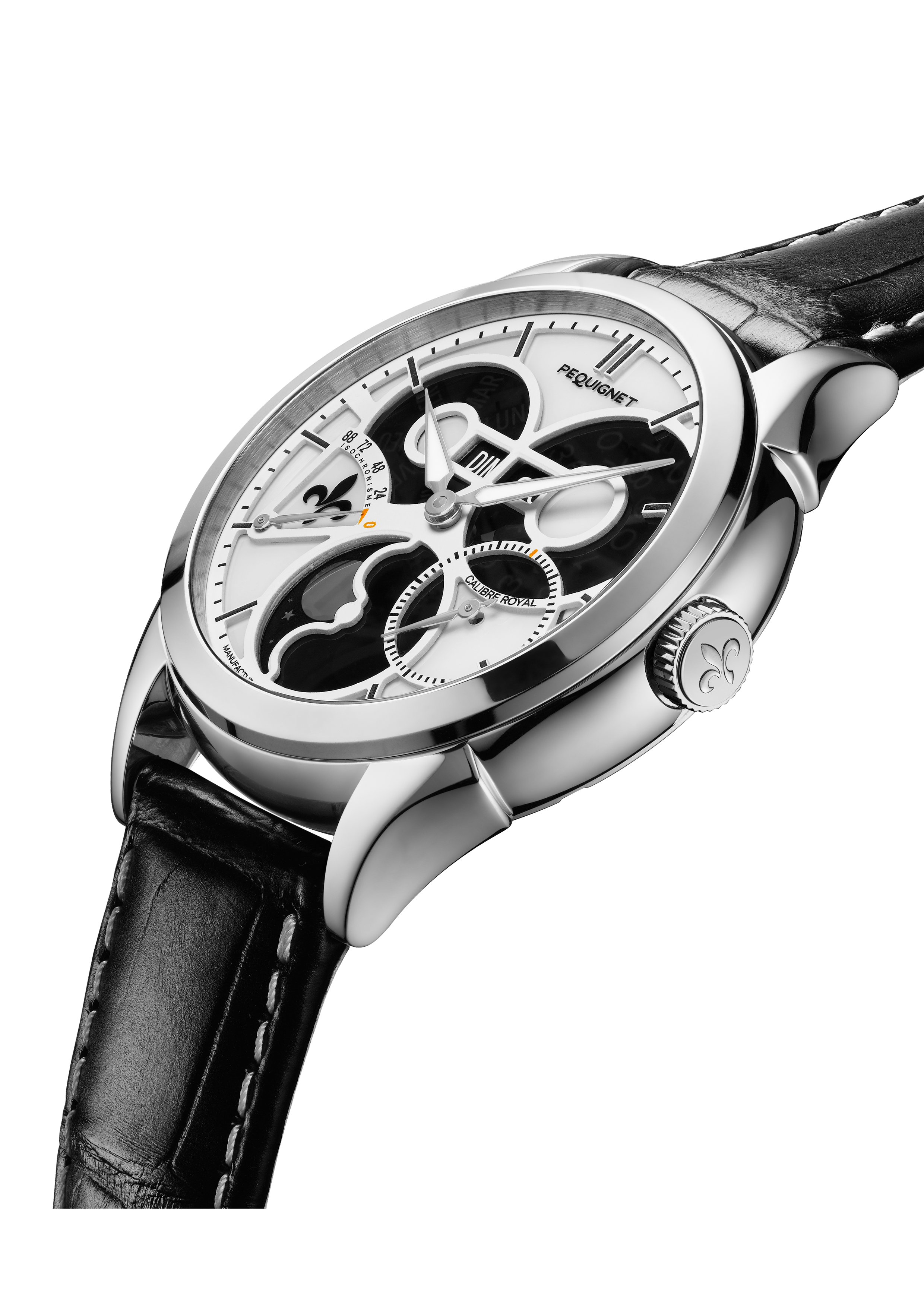pequignet-royale-saphir-blanc-clipse-phase-de-lune-calibre-royal image 2