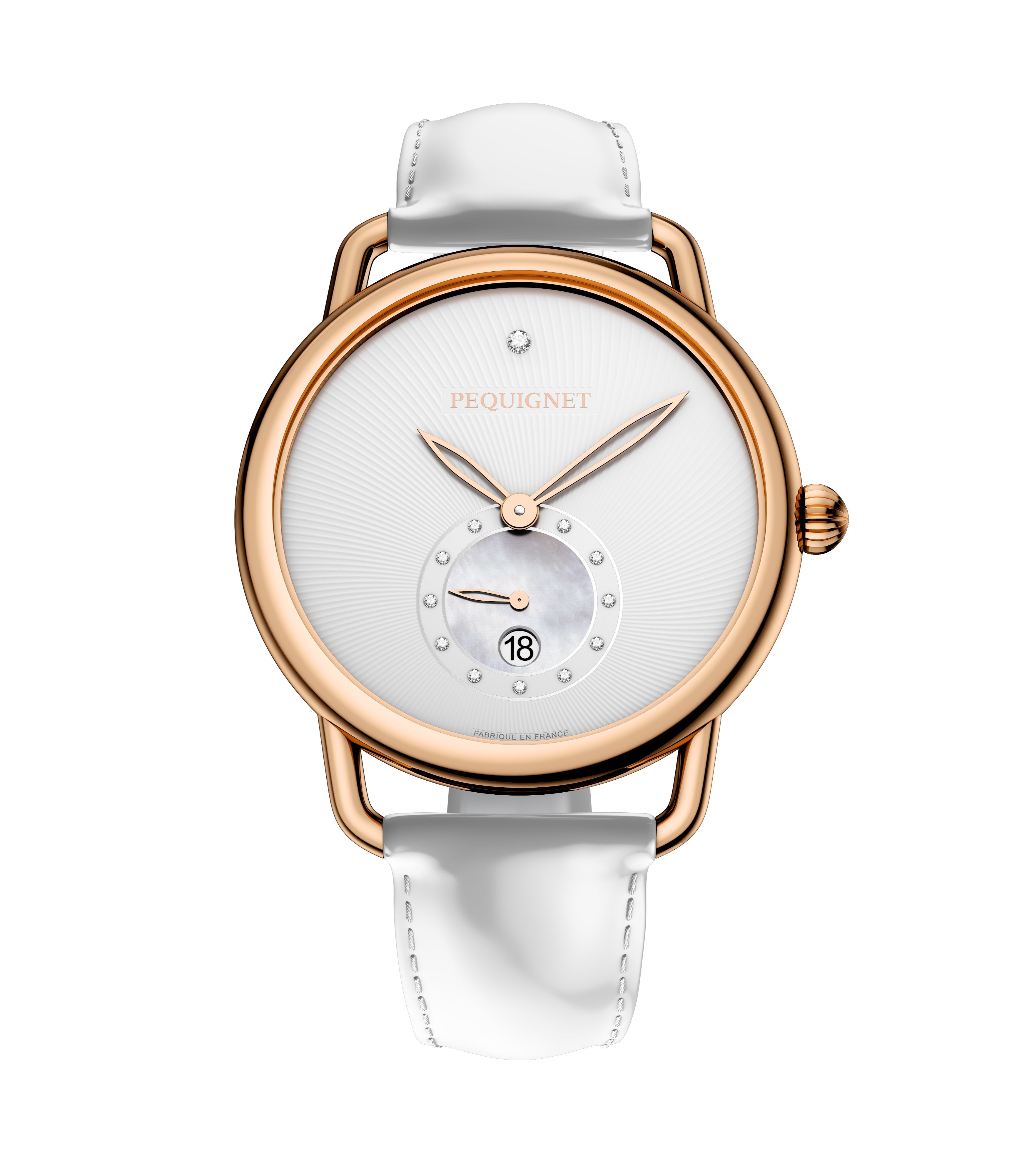 pequignet-equus-origine-montre-femme-or-rose-quartz-date image 2