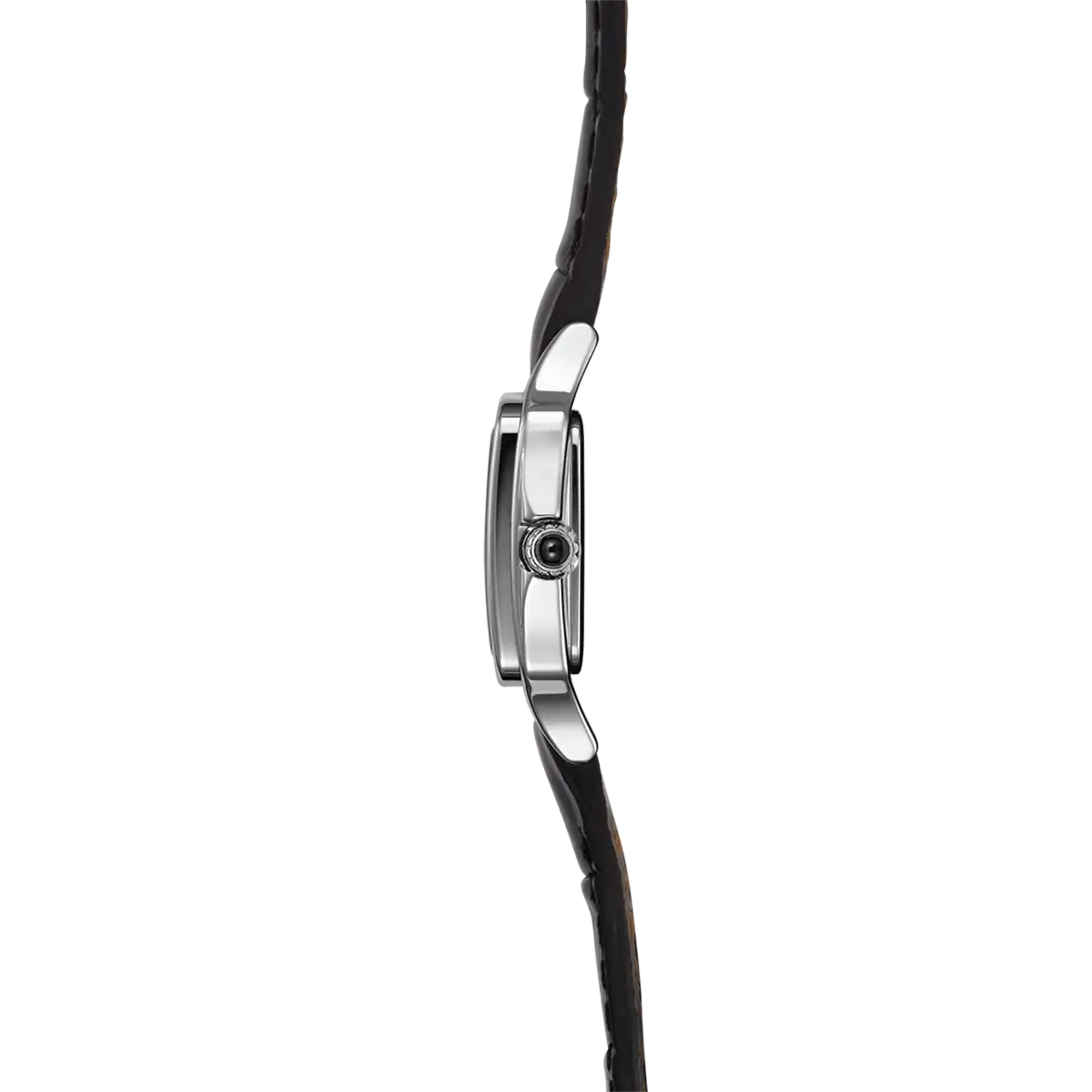 herbelin-luna-mini-quartz-acier-cuir-noir-femme image 2