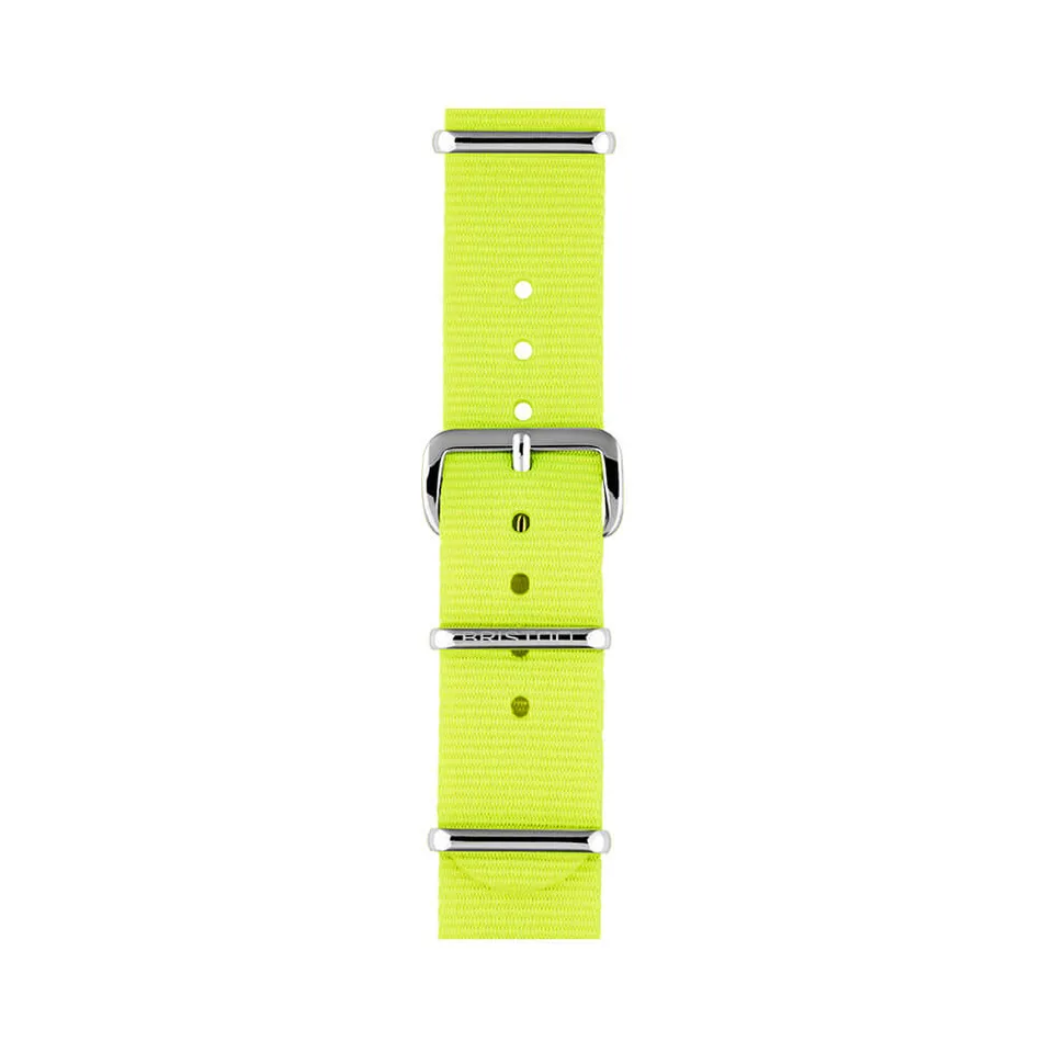 briston-bracelet-type-nato-18-mm-jaune-fluo image 1