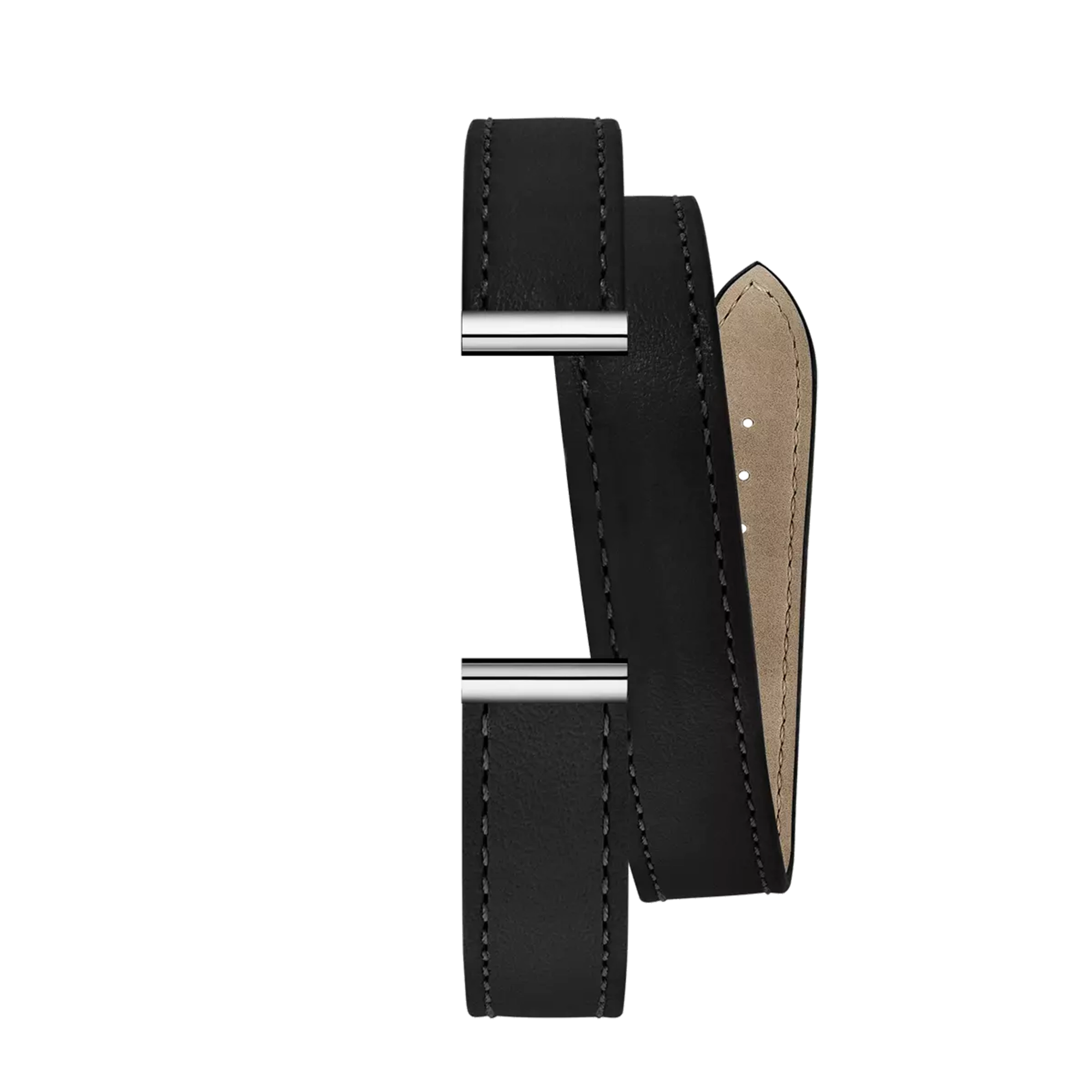 herbelin-antar-s-bracelet-double-tour-bracelet-cuir-noir image 1
