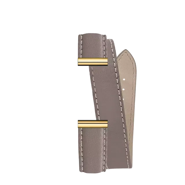 herbelin-antar-s-bracelet-double-tour-beige-taupe-bracelet-cuir-femme-interchang image 1