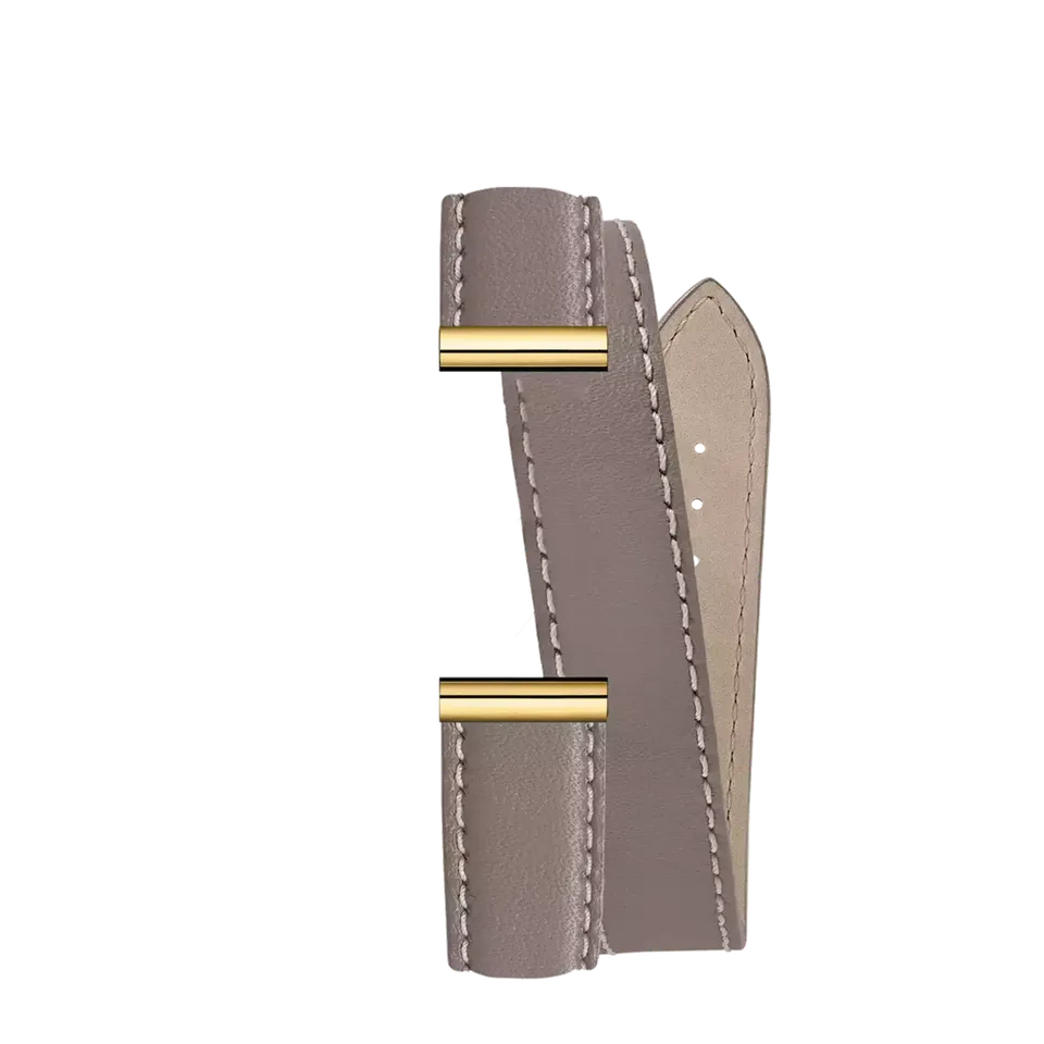 herbelin-antar-s-bracelet-double-tour-beige-taupe-bracelet-cuir-femme-interchang image 1