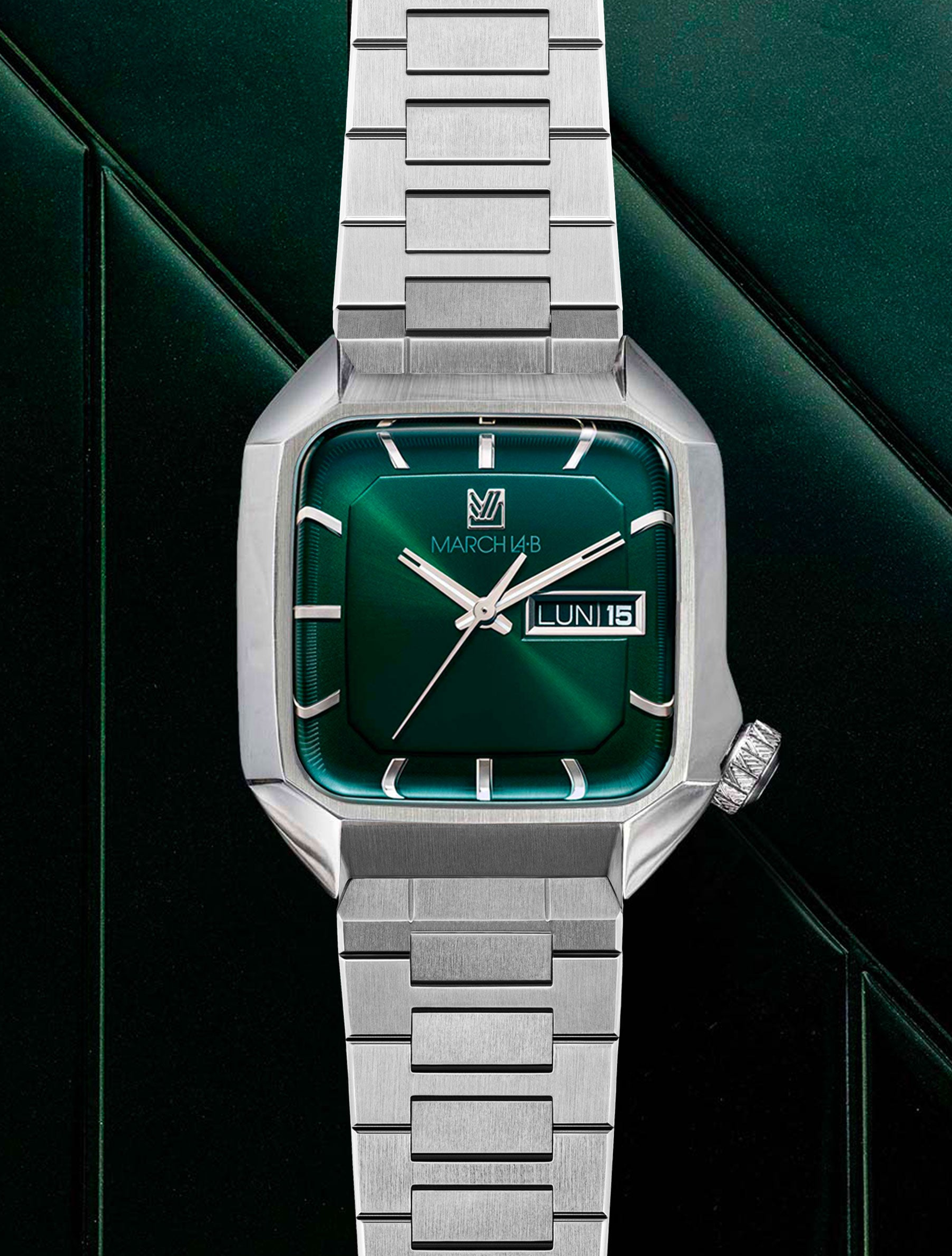 march-la-b-am2-lectrique-forest-39-mm-montre-homme-quartz-verte image 1