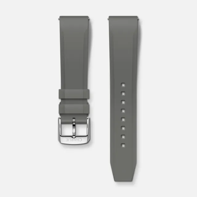charlie-paris-bracelet-caoutchouc-gris-nbr-20mm image 1
