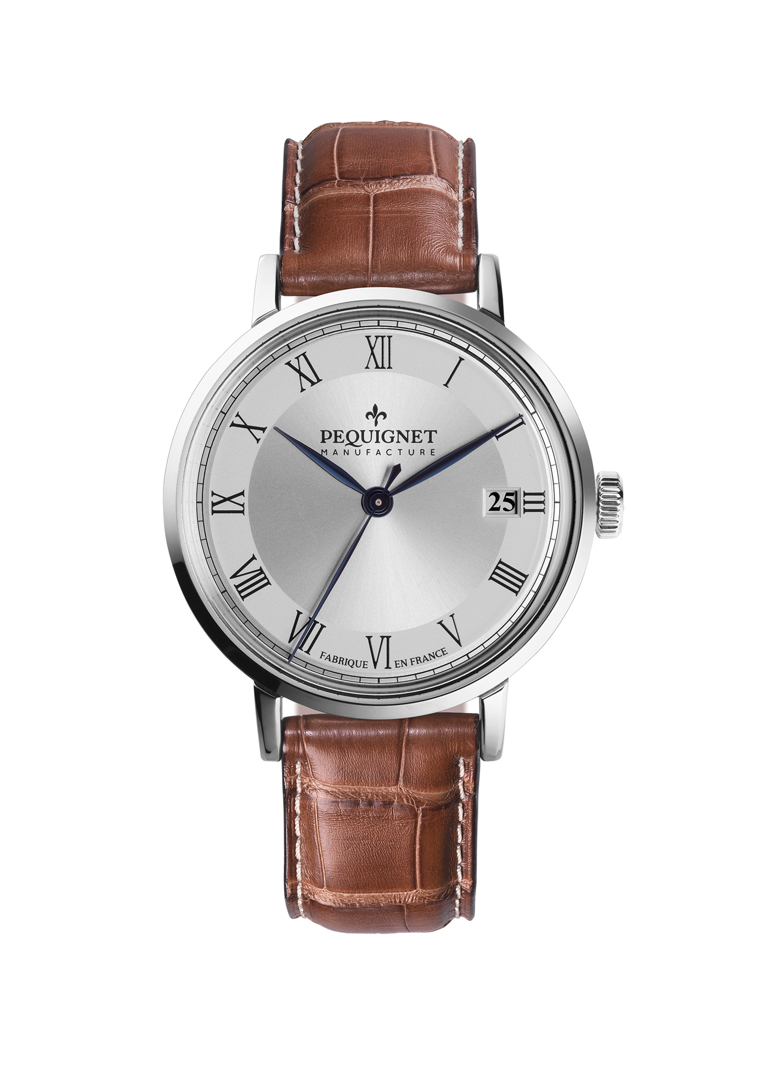 pequignet-attitude-montre-automatique-39-mm-cadran-argent image 1