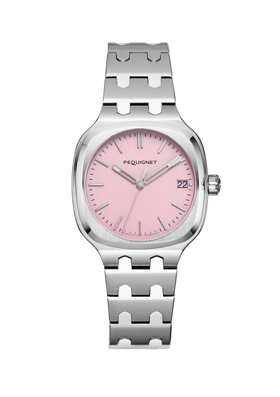pequignet-concorde-36-mm-rose-sport-chic-montre-femme-acier image 1
