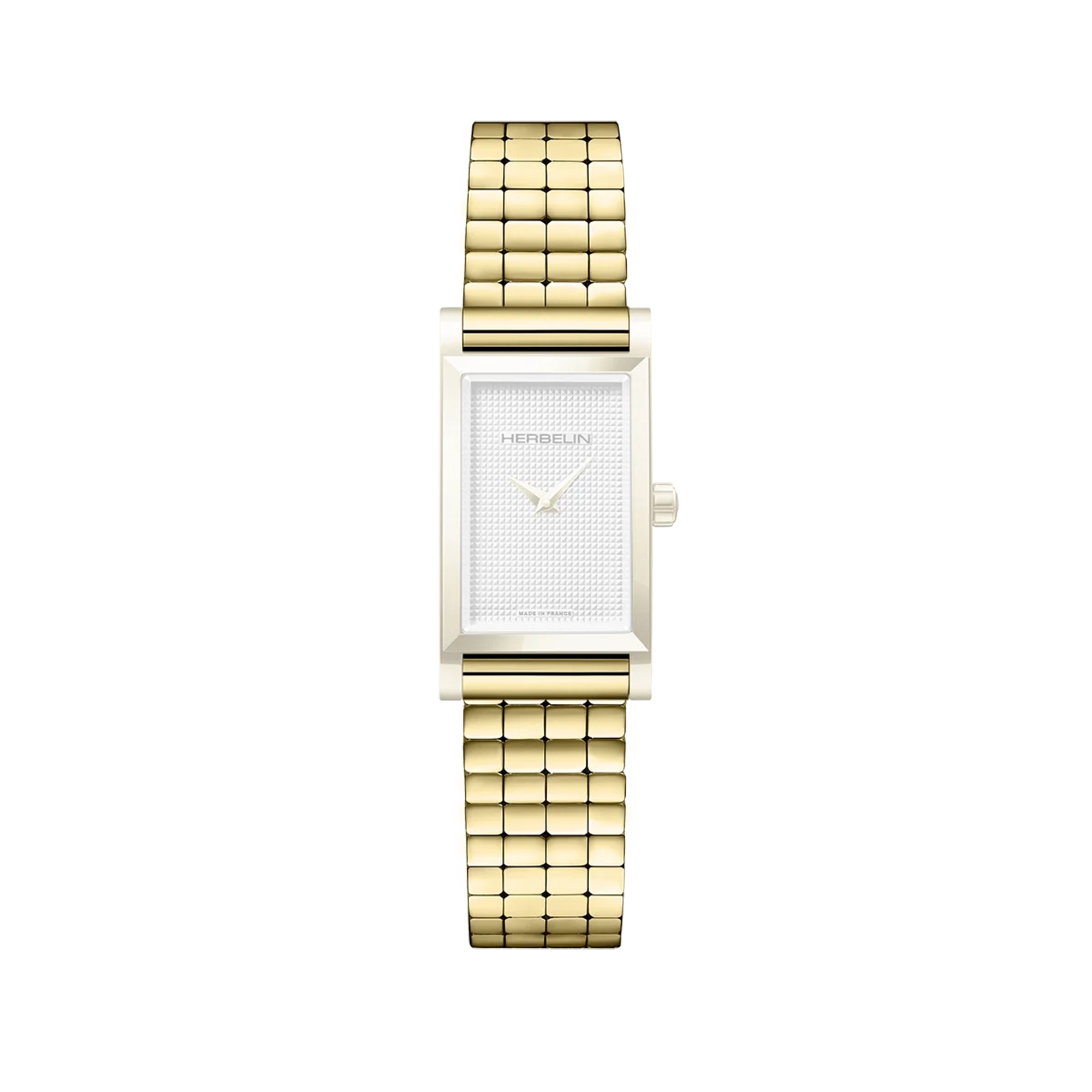 herbelin-antar-s-bracelet-simple-acier-cube-dor image 2