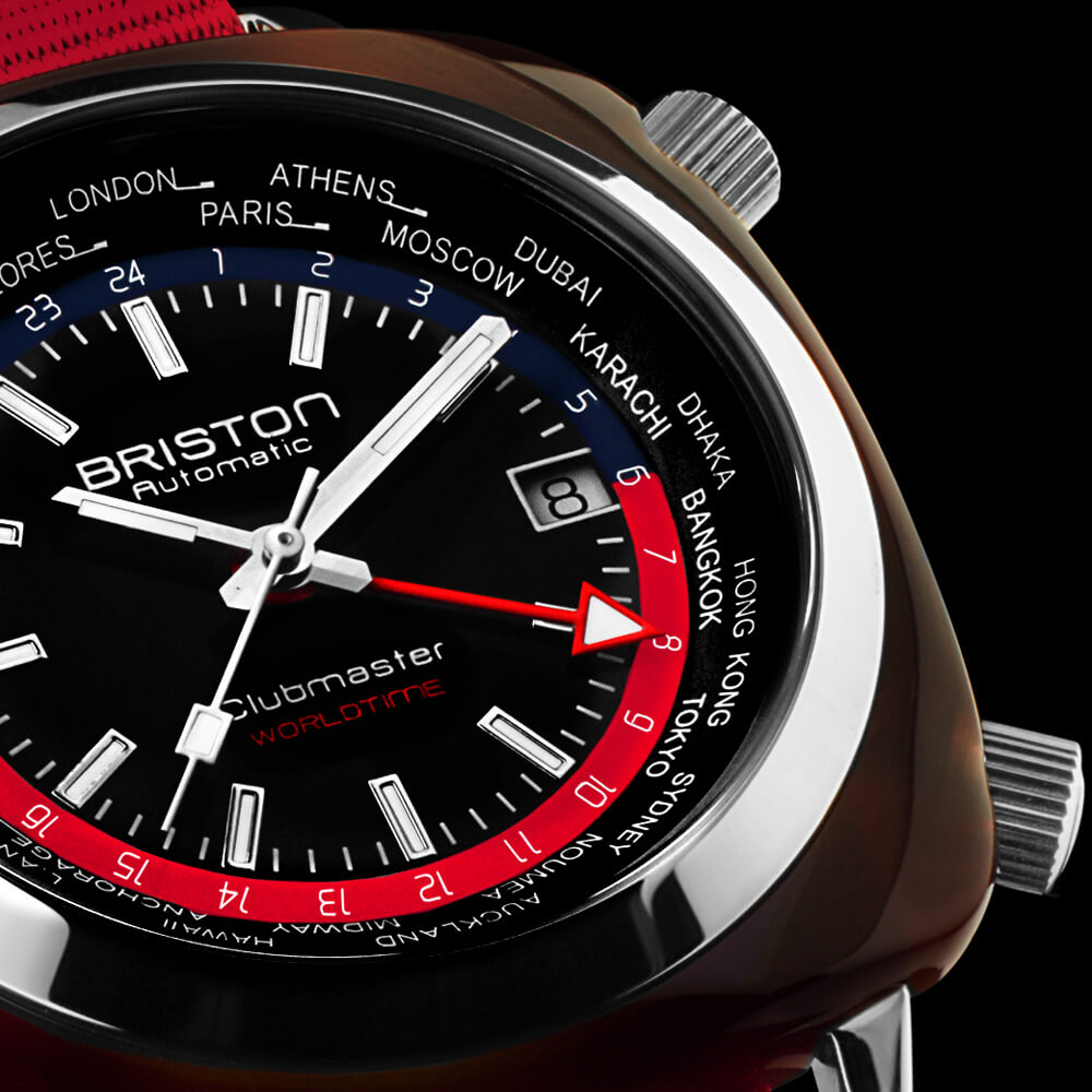 briston-clubmaster-traveler-worldtime-rouge-42-mm-automatique-gmt image 2