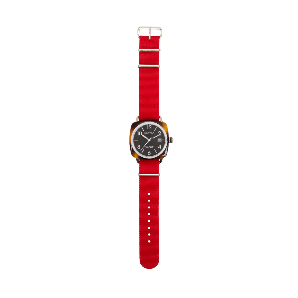 briston-clubmaster-classic-bracelet-type-nato-20-mm-rouge image 4