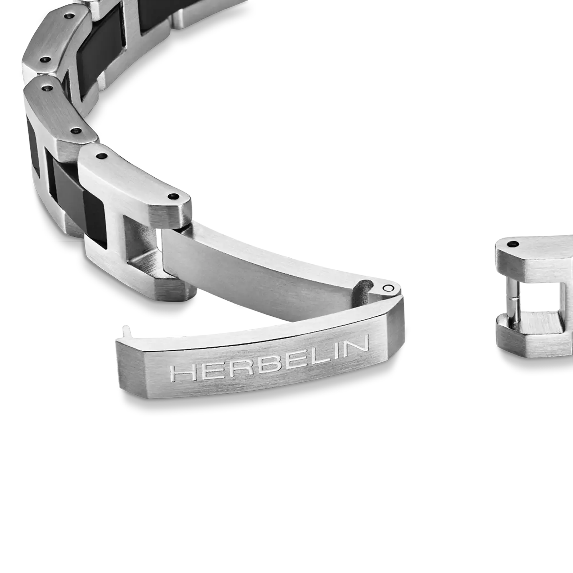herbelin-bracelet-cap-camarat-acier-c-ramique-noire-bijou-homme image 4