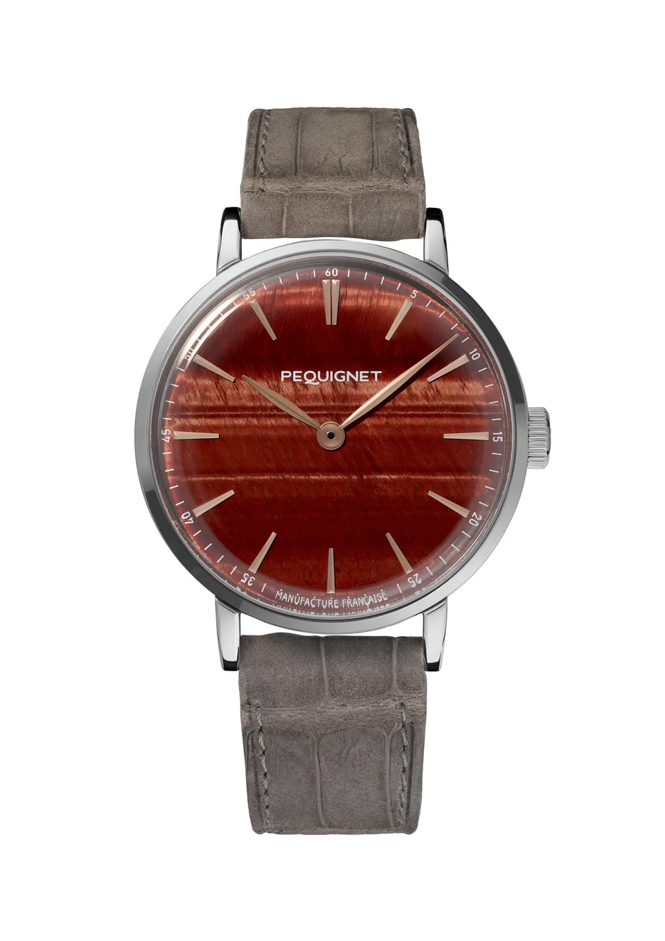 pequignet-attitude-il-de-tigre-39-mm-pierre-naturelle-s-rie-limit-e-acier image 1