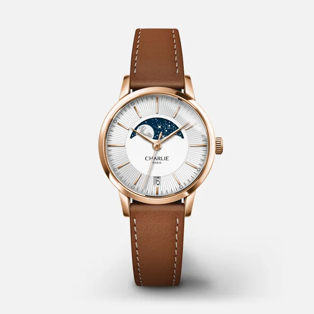 charlie-paris-sully-phase-de-lune-dor-rose-montre-femme-quartz-suisse-30-mm image 1