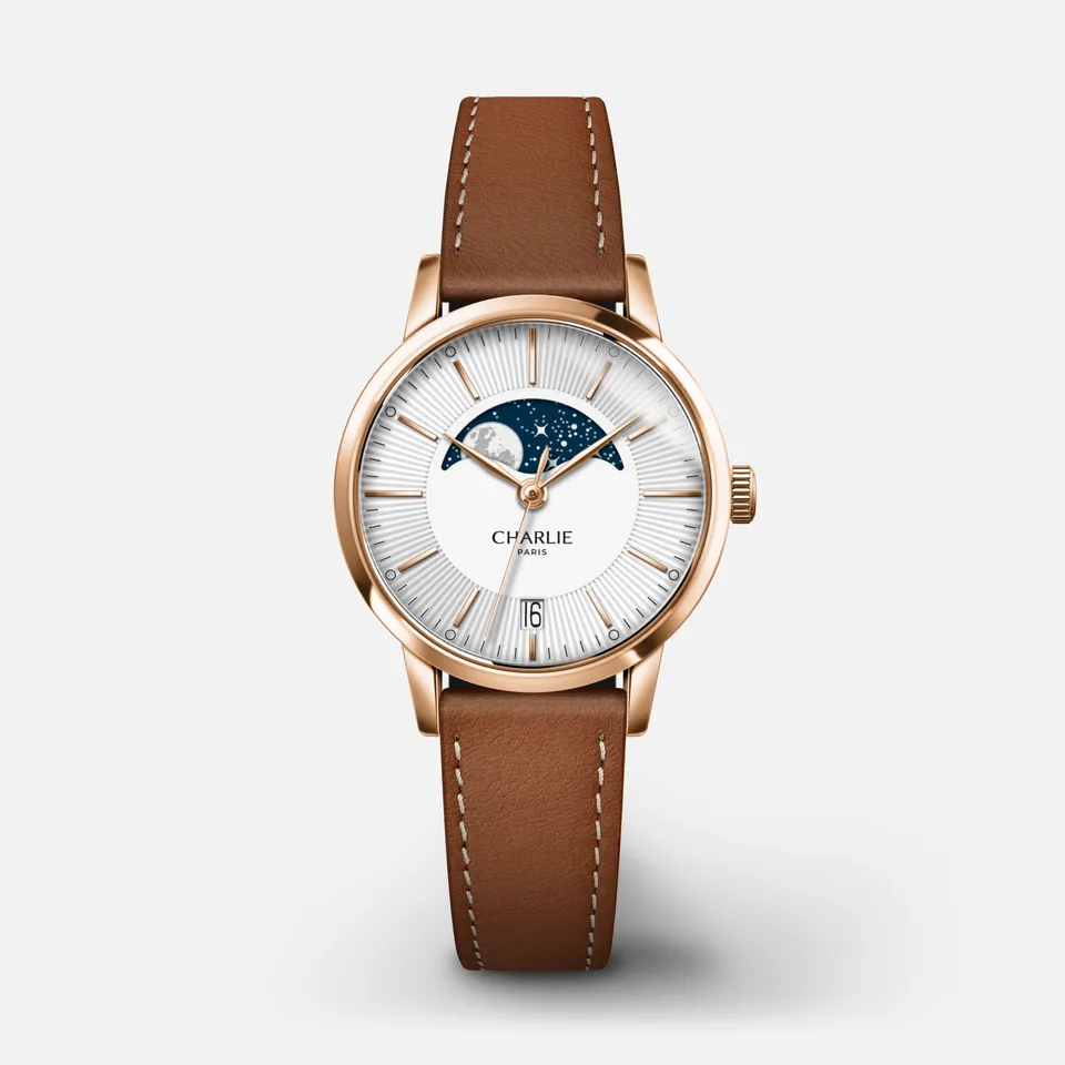 charlie-paris-sully-phase-de-lune-dor-rose-montre-femme-quartz-suisse-30-mm image 1