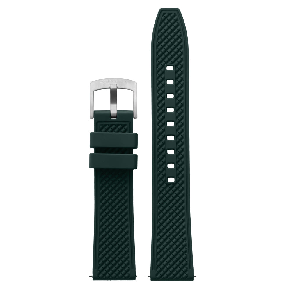 briston-clubmaster-classic-bracelet-rubber-fkm-20-mm-vert-anglais image 1