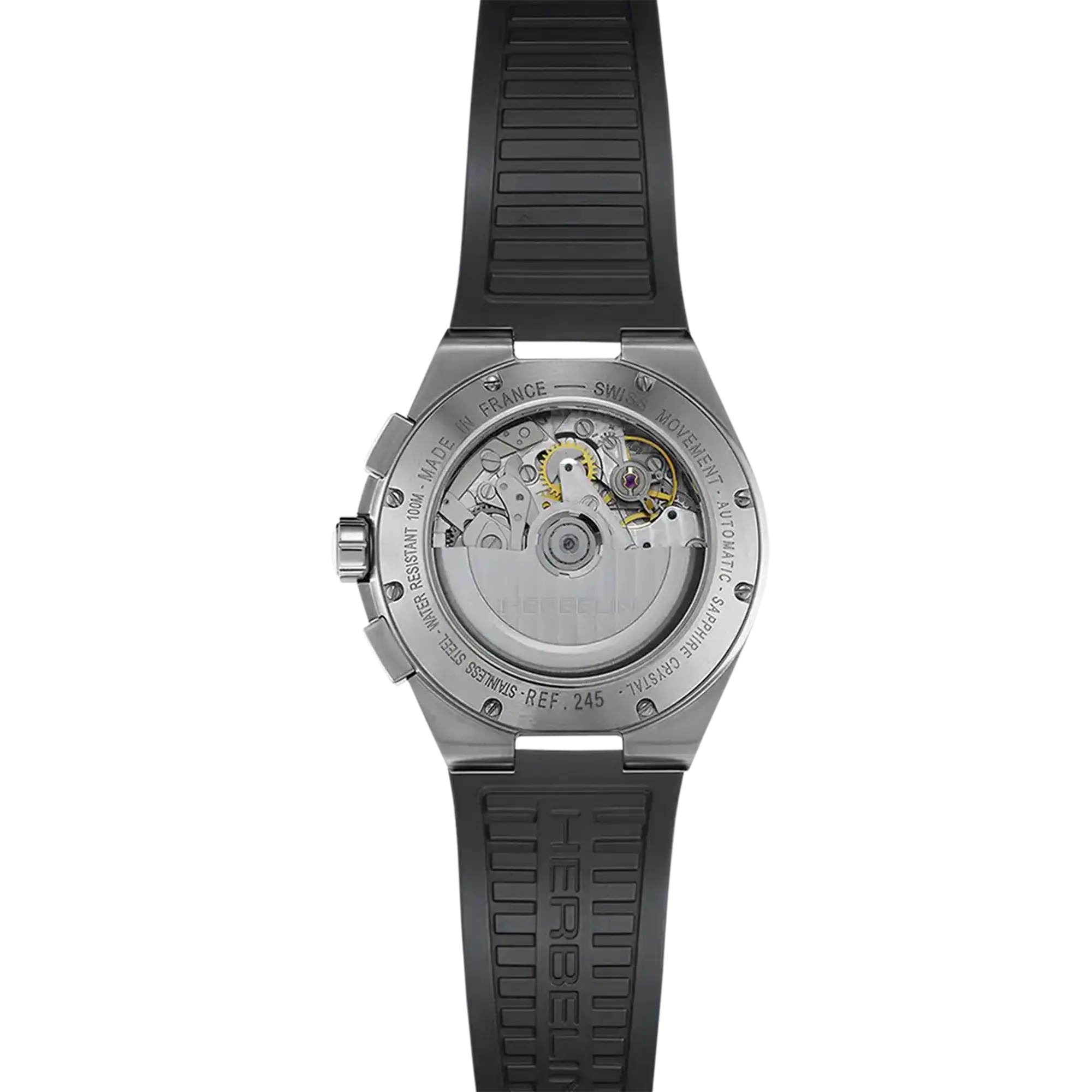 herbelin-cap-camarat-chronographe-automatique-montre-homme-bleu-fkm-noir image 4