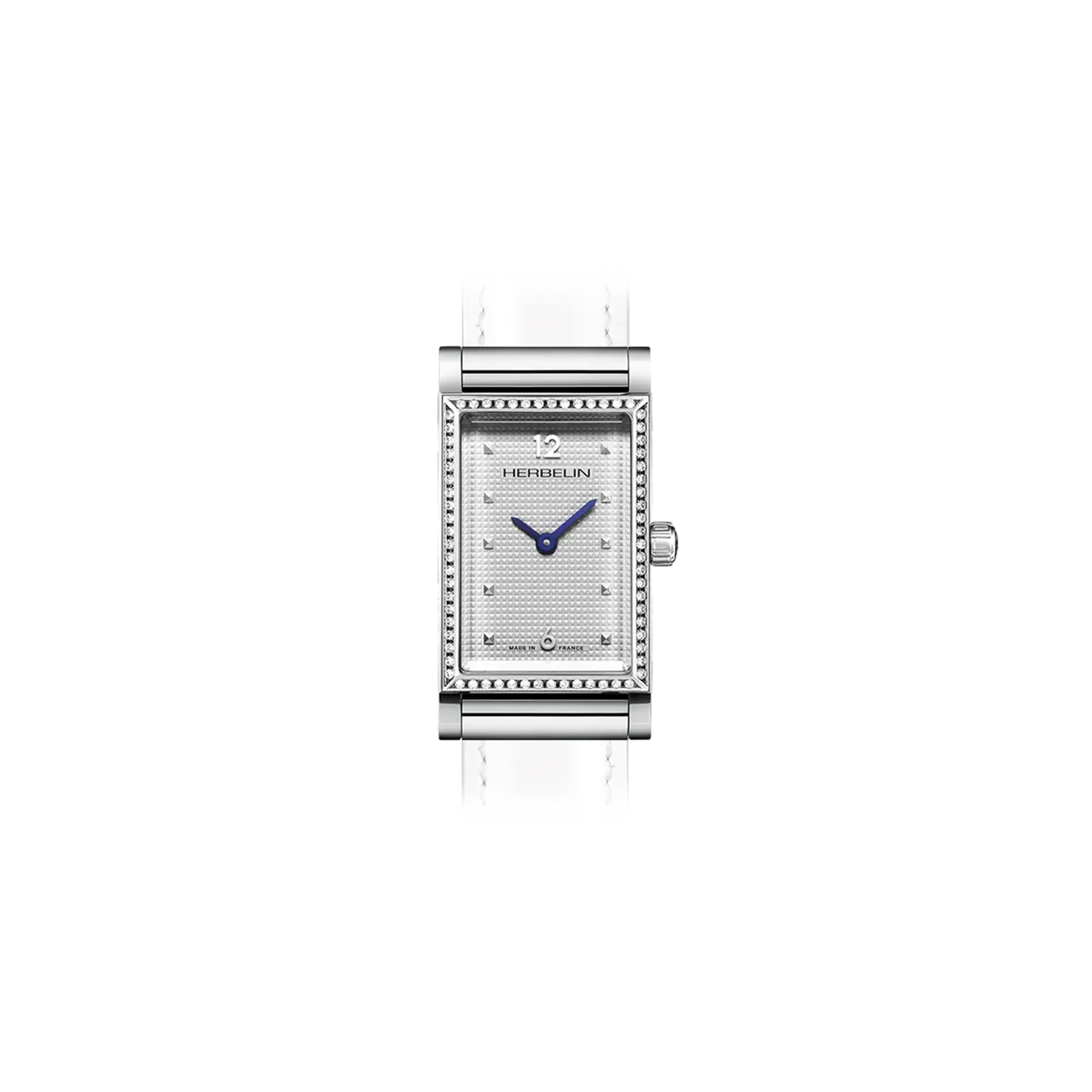 herbelin-antar-s-rectangle-diamants-aiguilles-bleues-montre-femme image 1