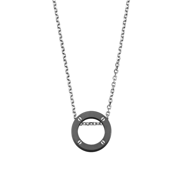 herbelin-newport-duo-collier-homme-titane-sabl image 1