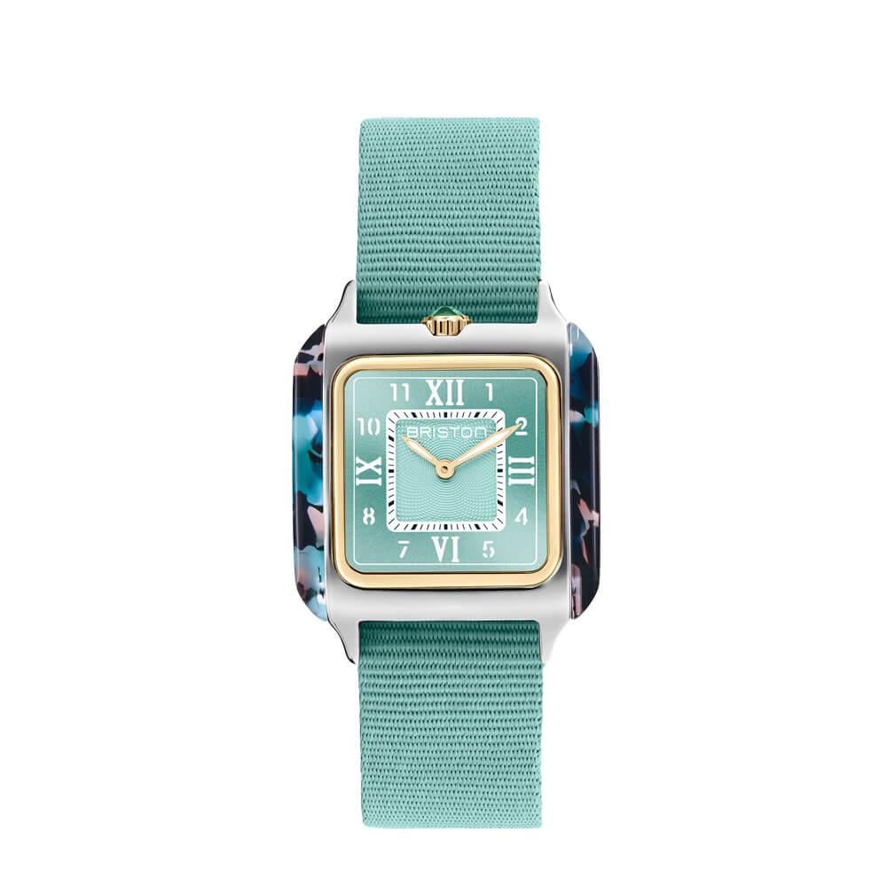 briston-streamliner-kennedy-spring-hm-30-mm-dor-vert-d-eau-quartz image 1