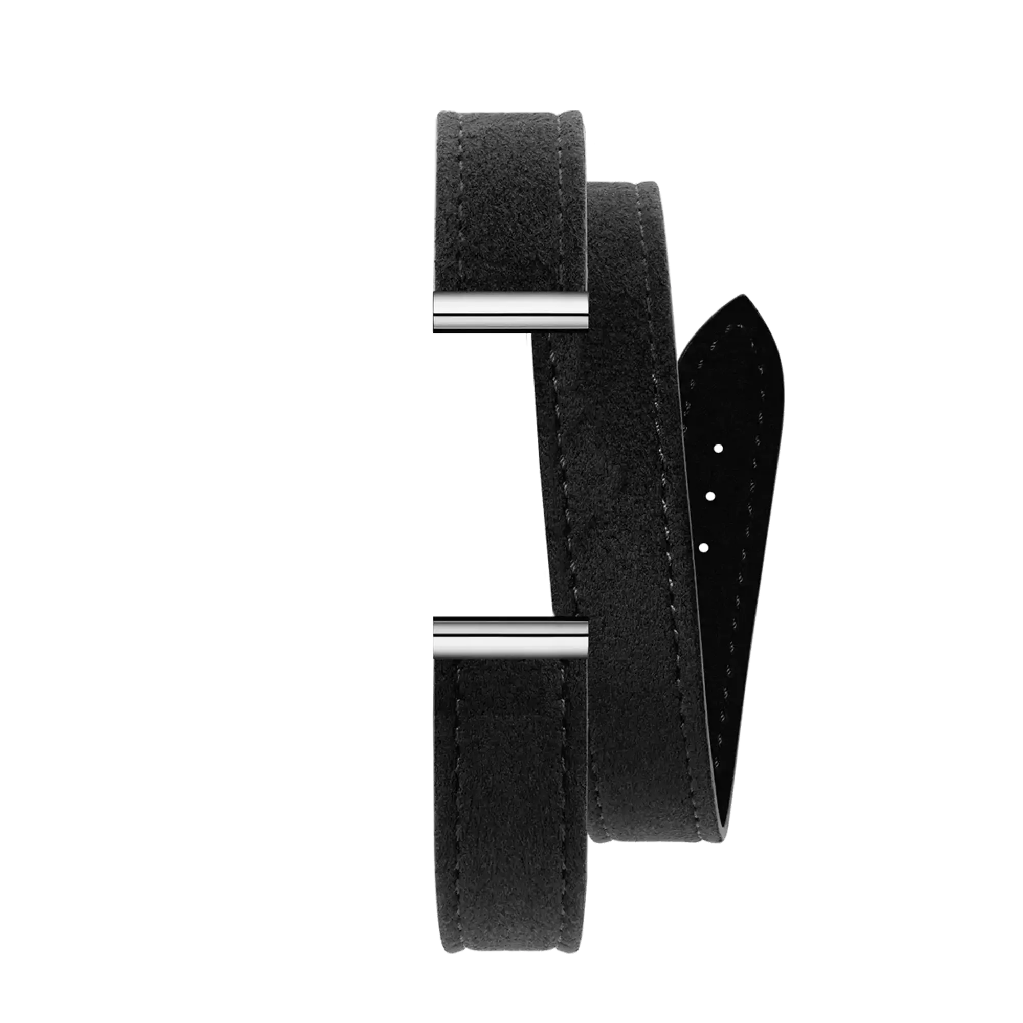 herbelin-antar-s-bracelet-double-tour-noir-su-d-alcantara image 1