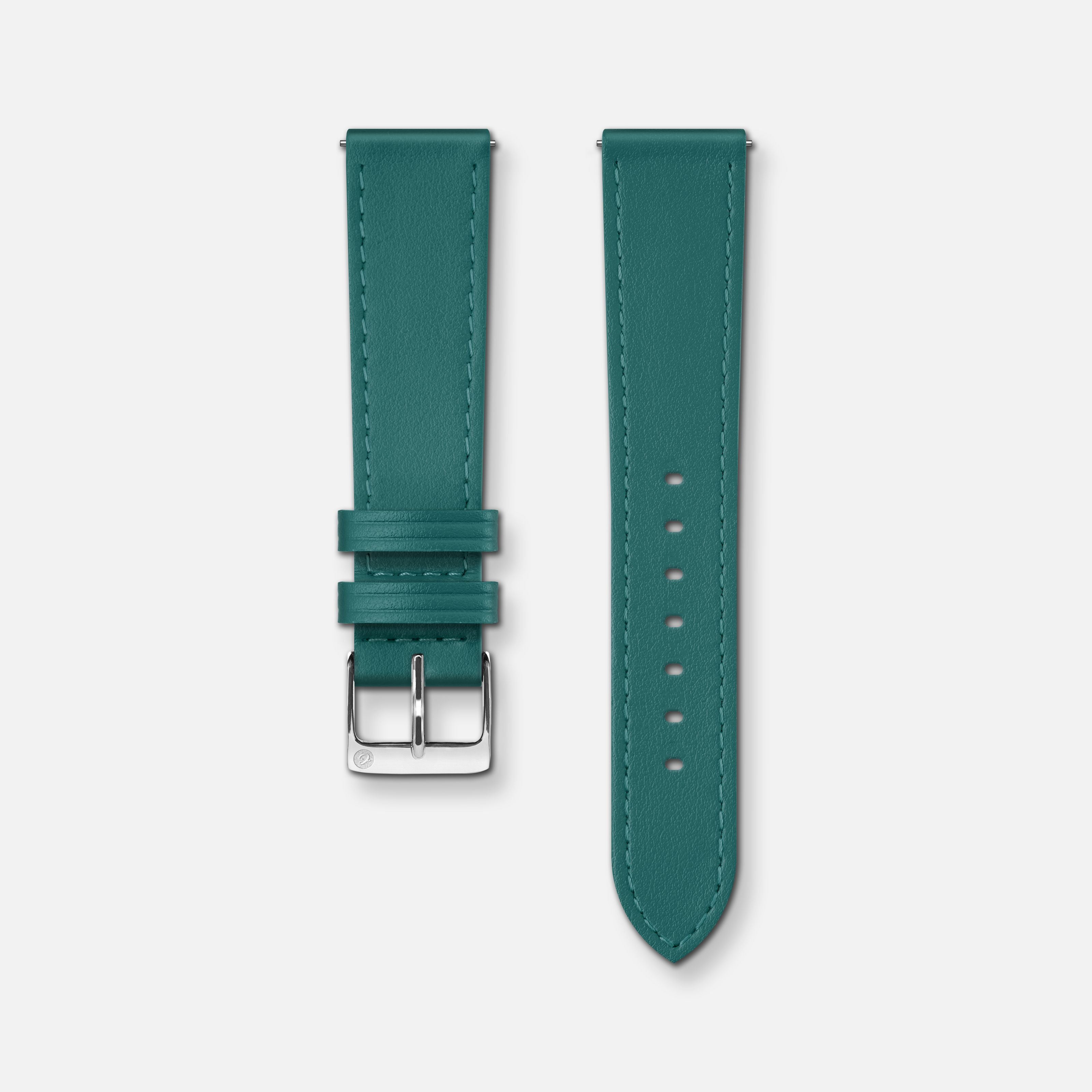 charlie-paris-bracelet-cuir-paon-18mm-initial image 3