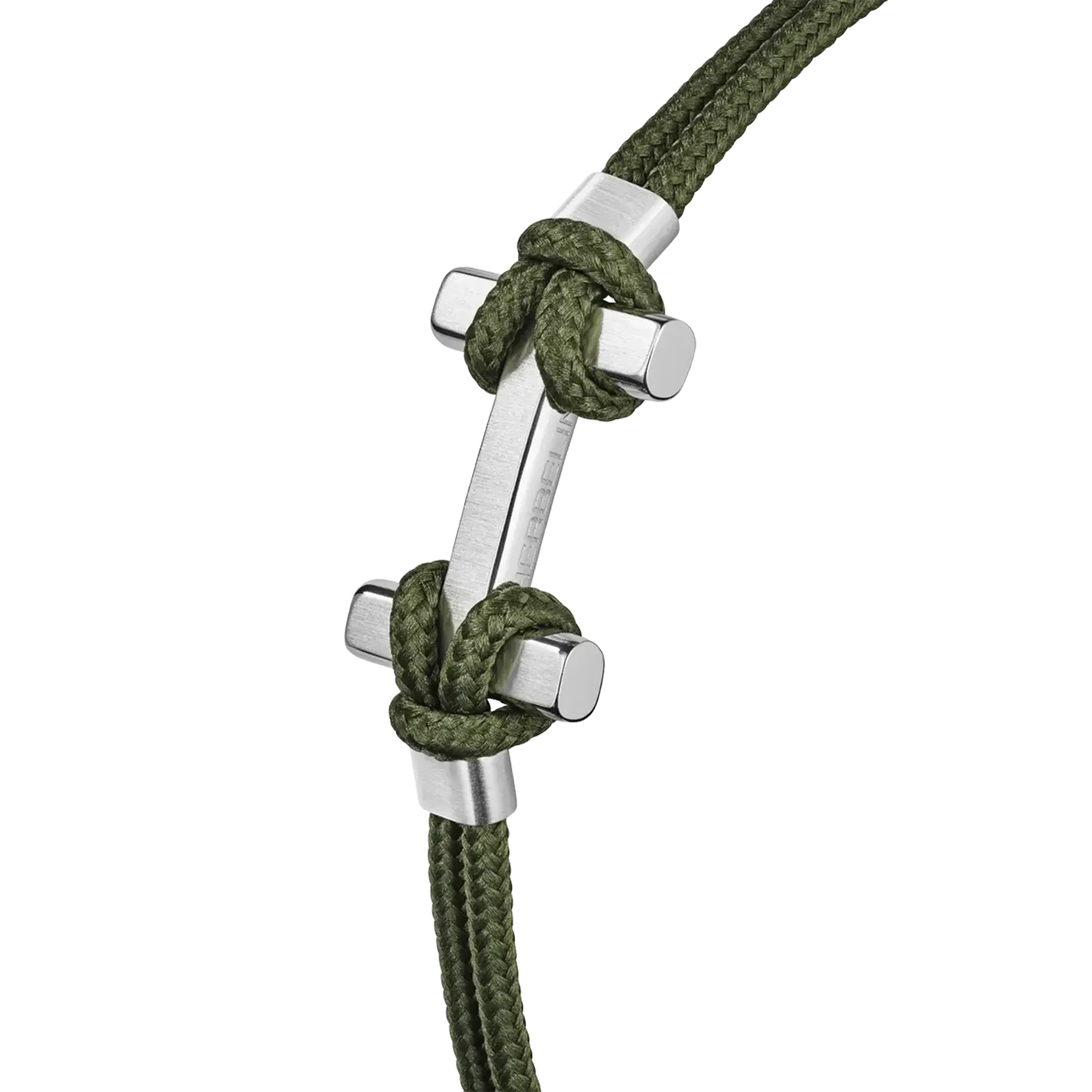 herbelin-amarrage-bracelet-homme-acier-et-nylon-kaki image 3