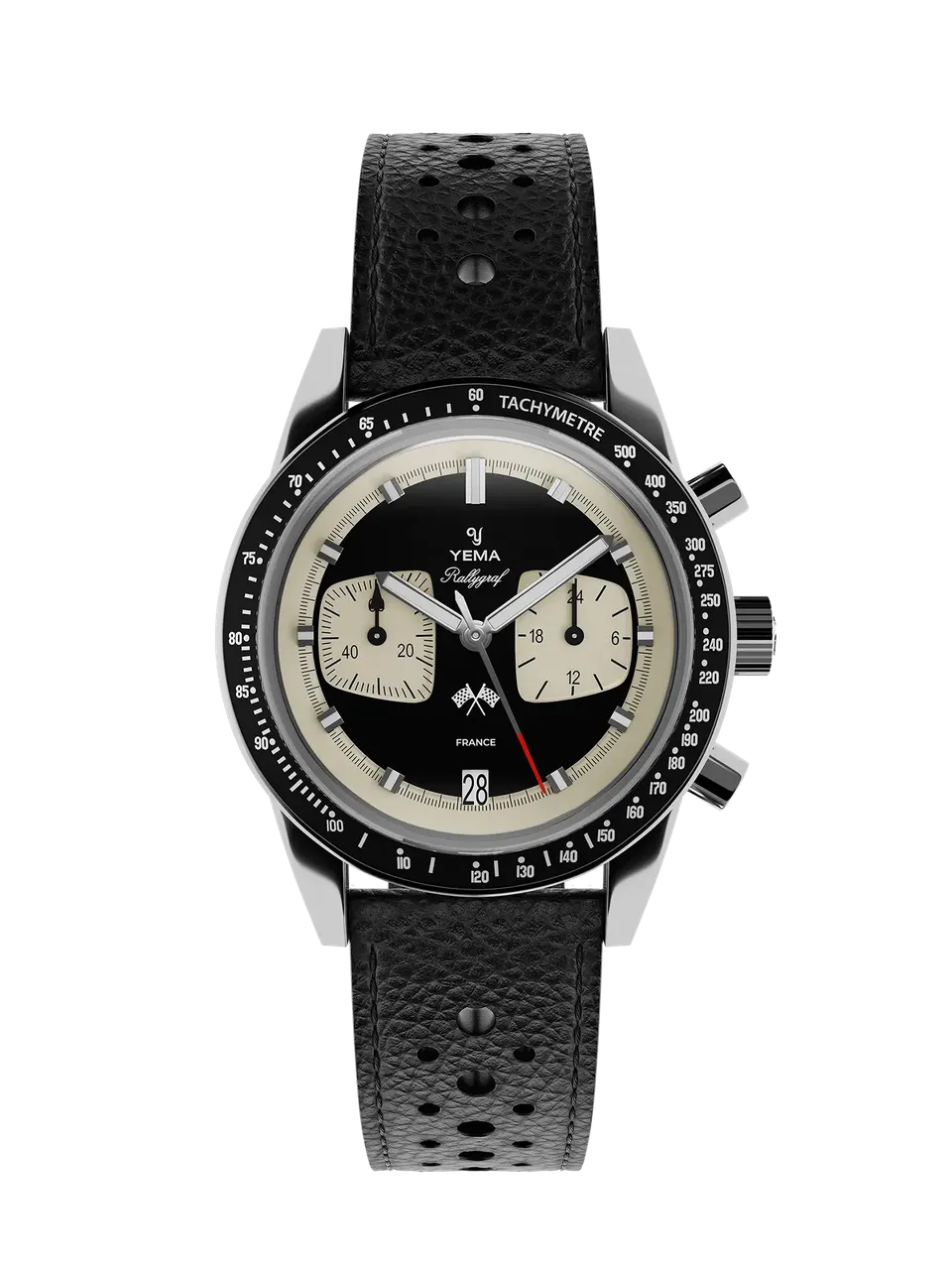 yema-rallygraf-meca-quartz-reverse-panda-chronographe image 1