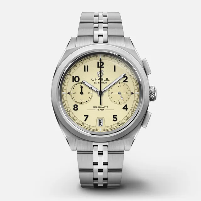 charlie-paris-gr-chronographe-montre-homme-39mm-cadran-beige image 1