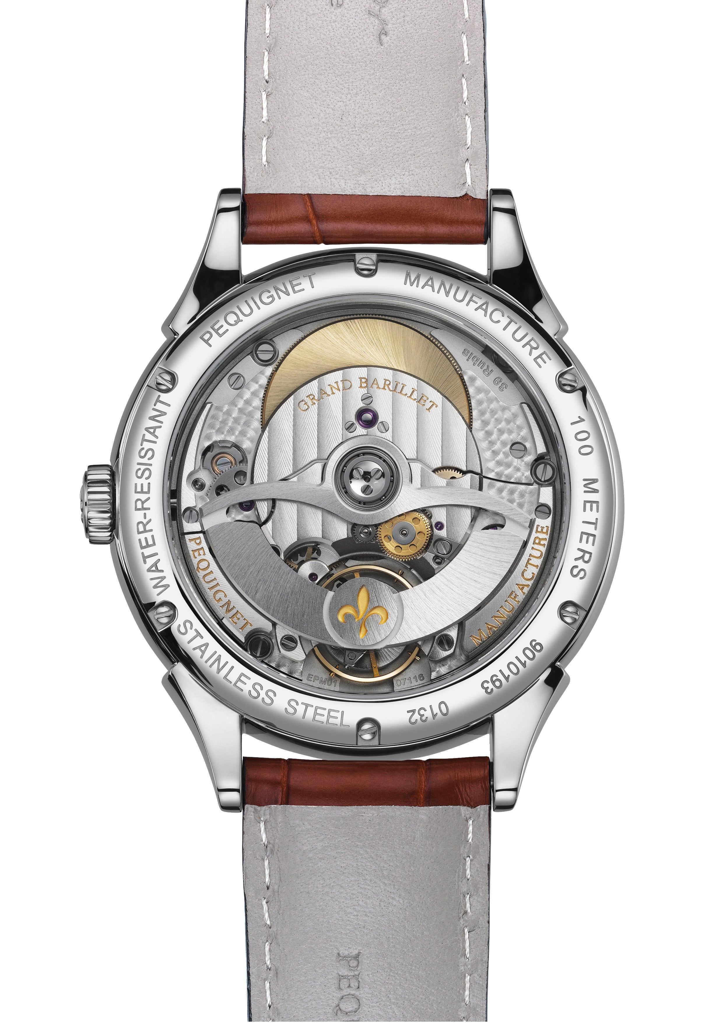 pequignet-royale-origine-montre-homme-cadran-bleu-intense-grande-date-calibre-ro image 2