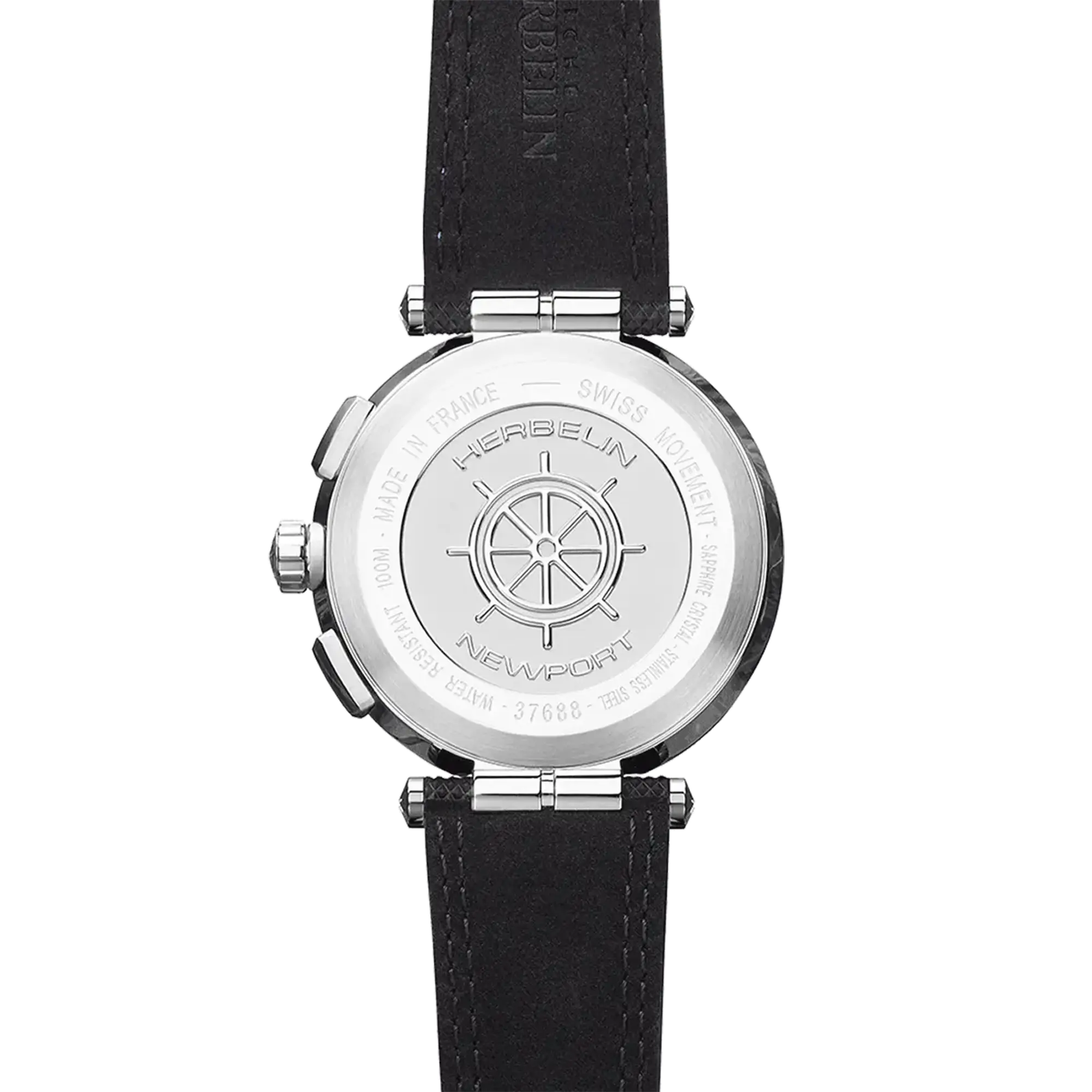 herbelin-newport-montre-chronographe-quartz-acier-pvd-noir-homme image 4