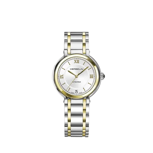 herbelin-galet-automatique-montre-femme-bicolore image 1