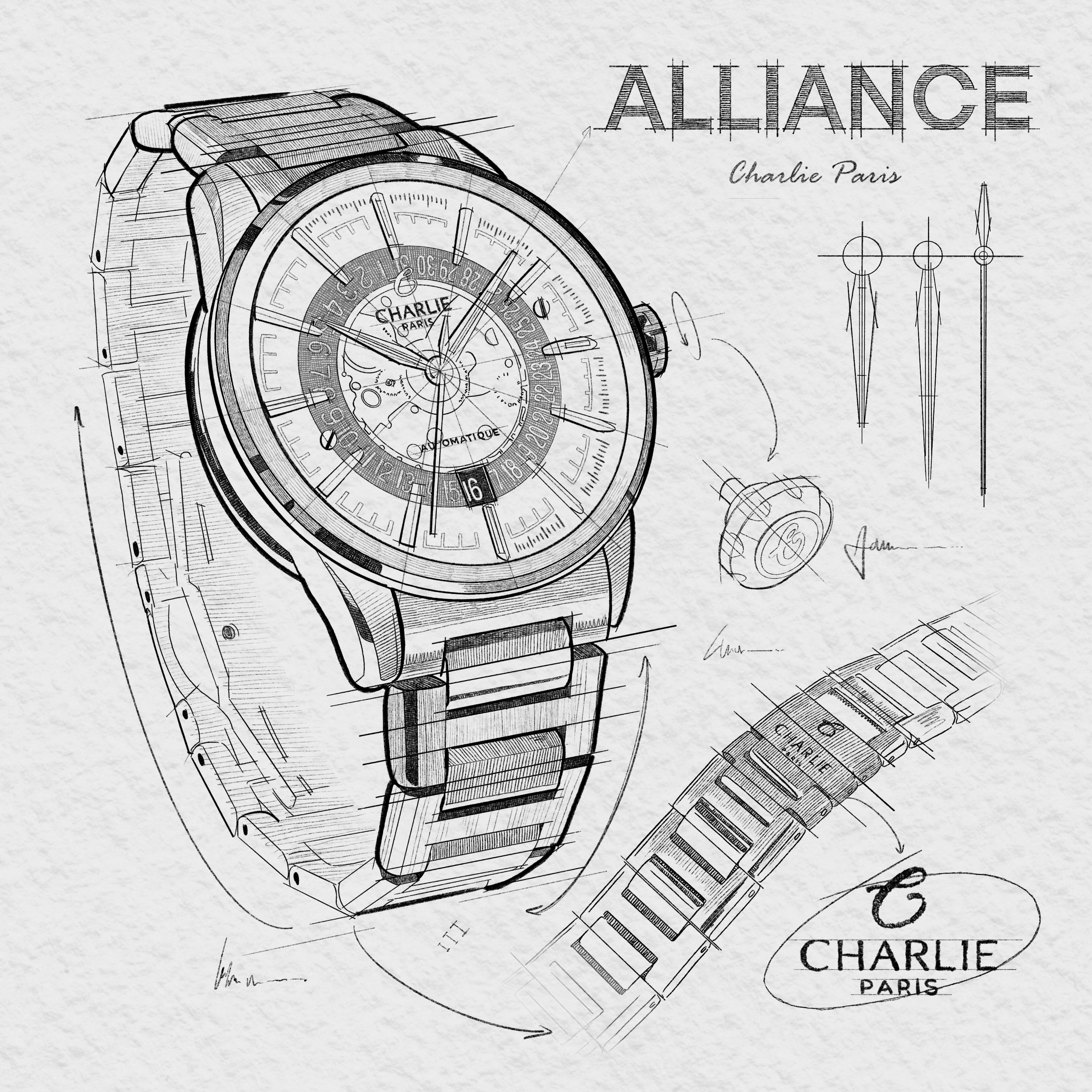charlie-paris-alliance-saphir-blanc-39-5mm-montre-squelette-automatique image 8