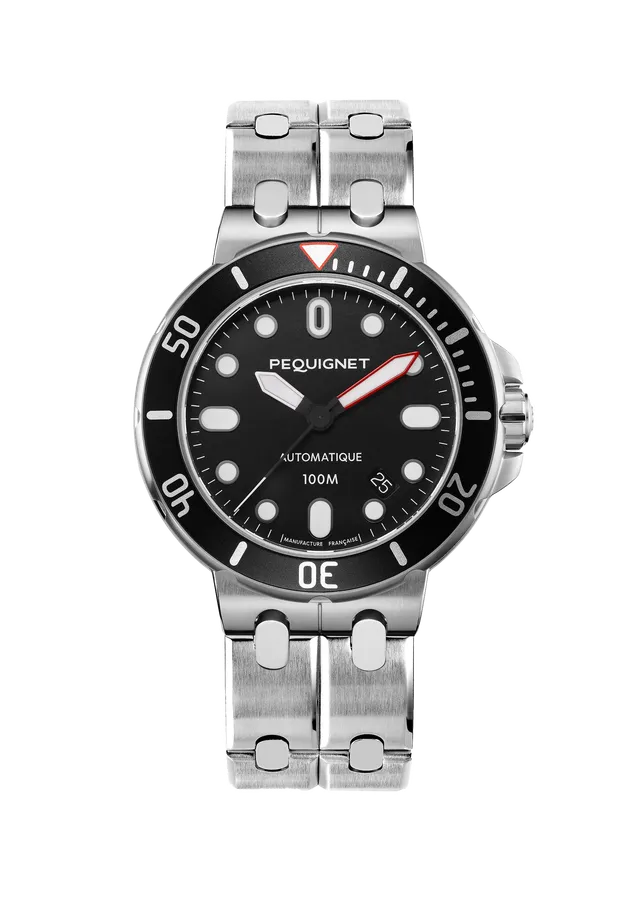 pequignet-moorea-hossegor-43-mm-automatique-homme-acier-noir image 1