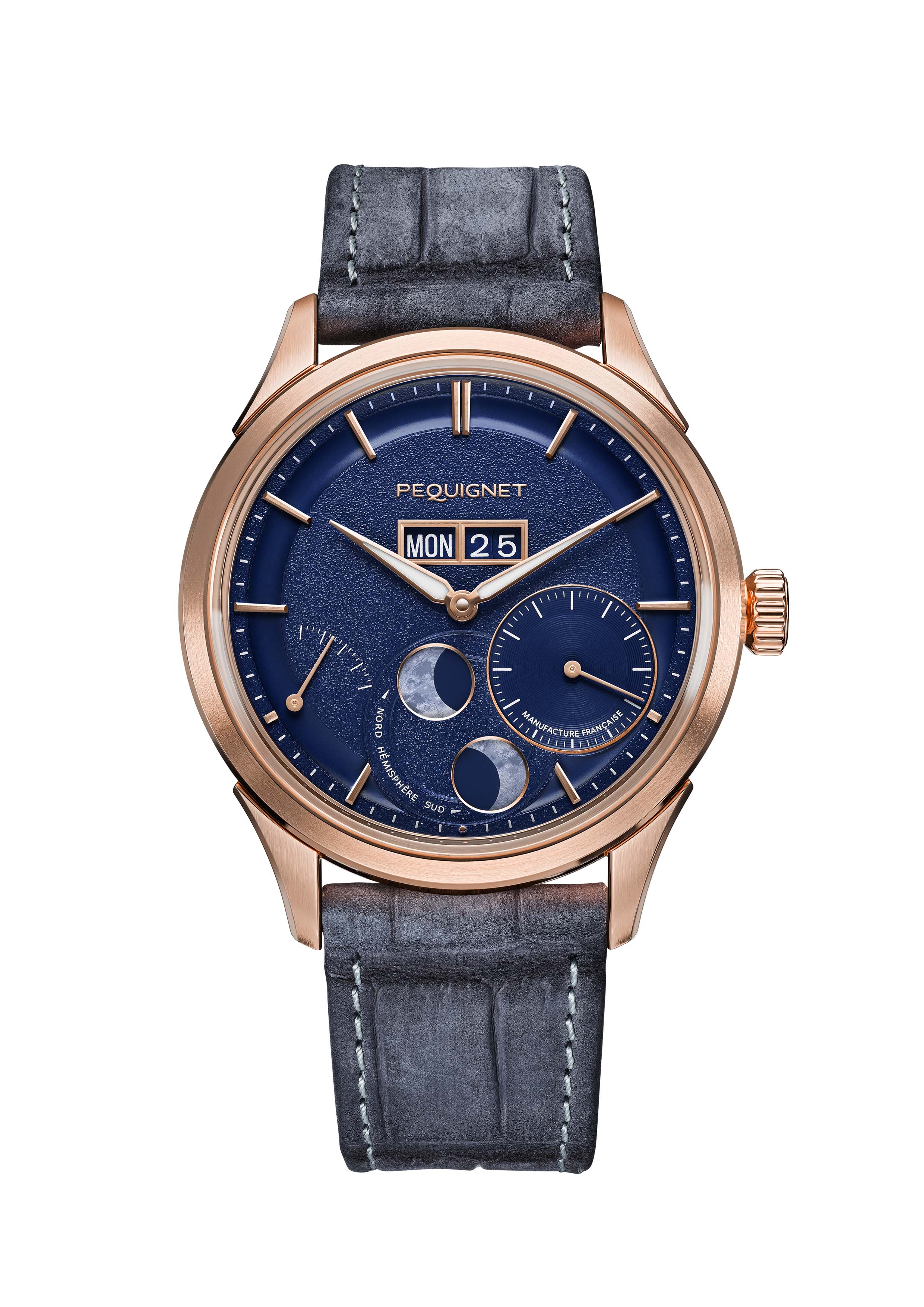 pequignet-royale-paris-39-5-mm-montre-homme-or-rose-18-carats-calibre-royal image 1