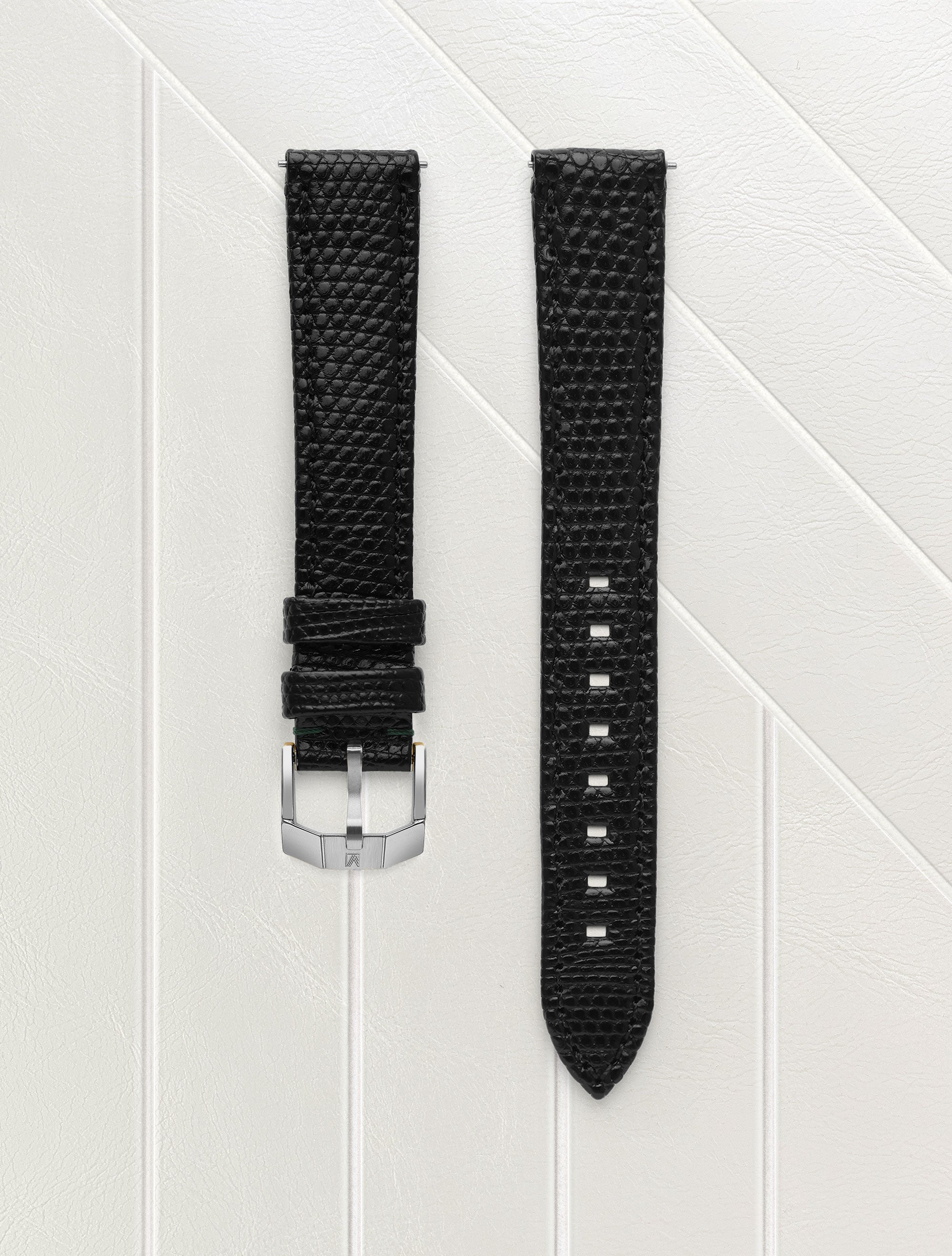 march-la-b-bracelet-l-zard-noir-16mm-interchangeable image 1